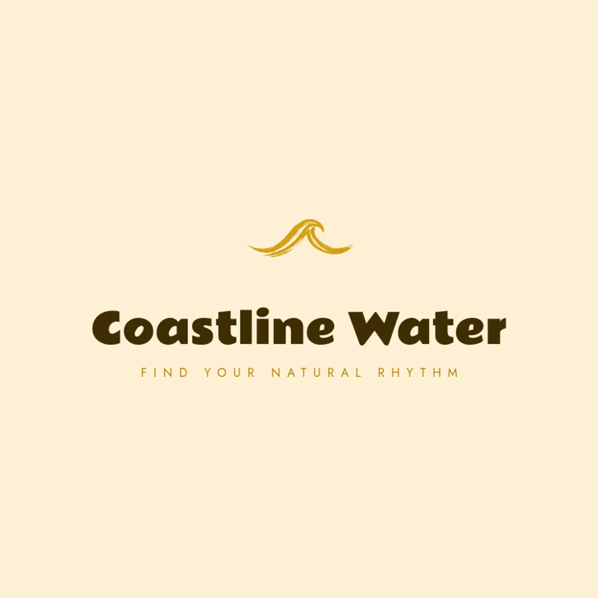 Coastline Water logo for water