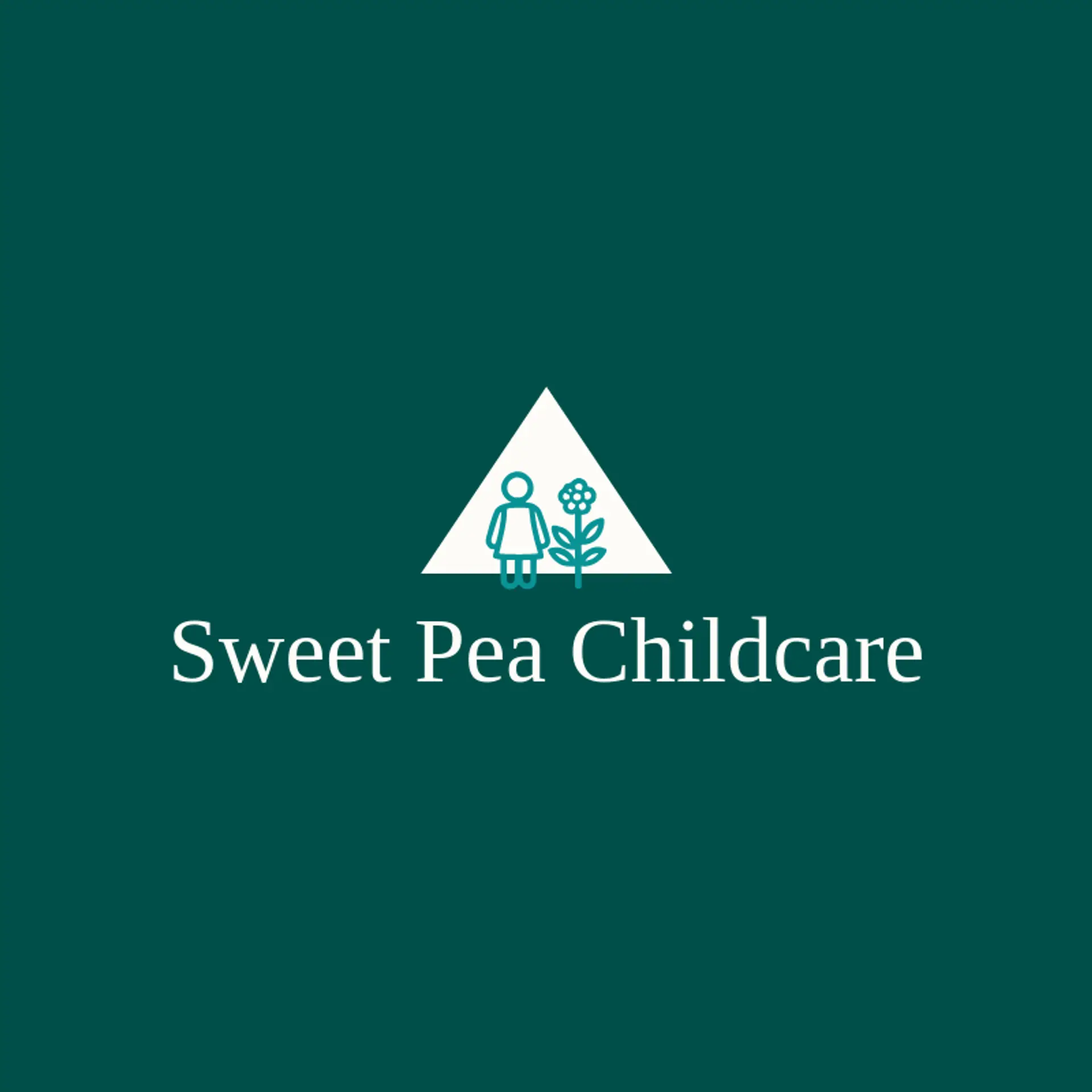 Sweet Pea Childcare logo for babysitter