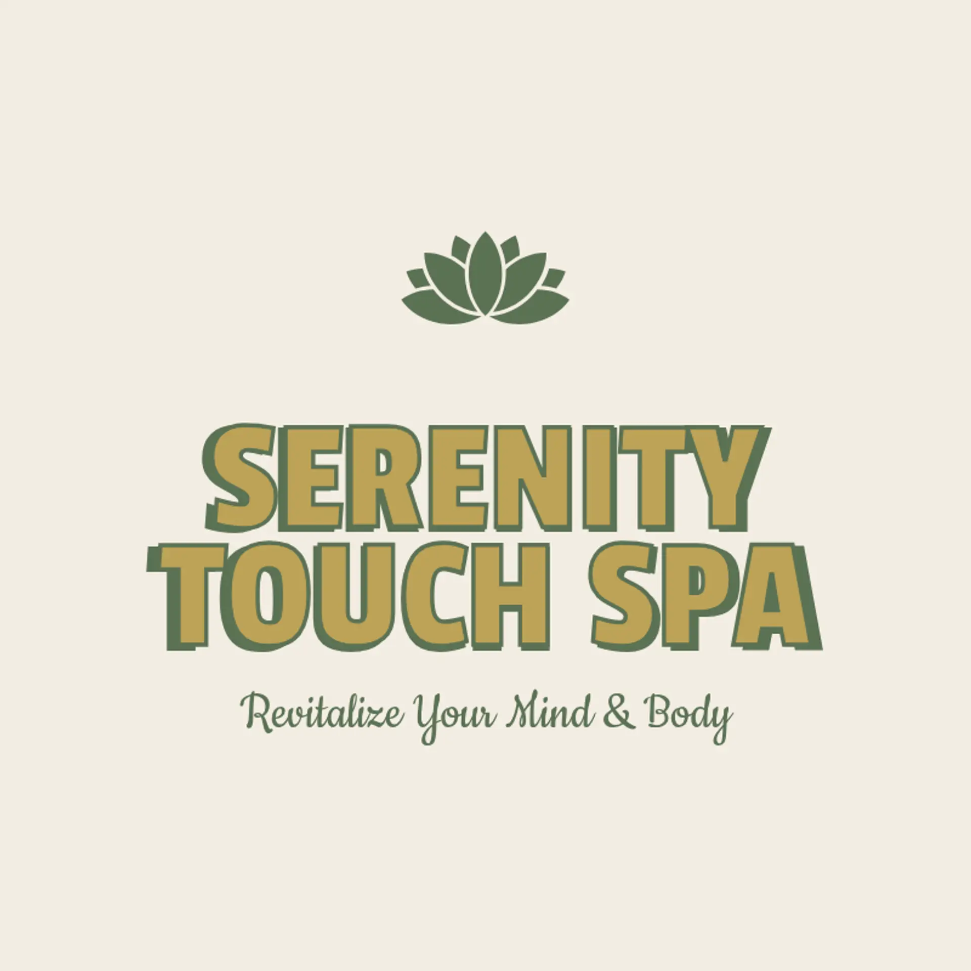 Serenity Touch Spa logo for massage spa