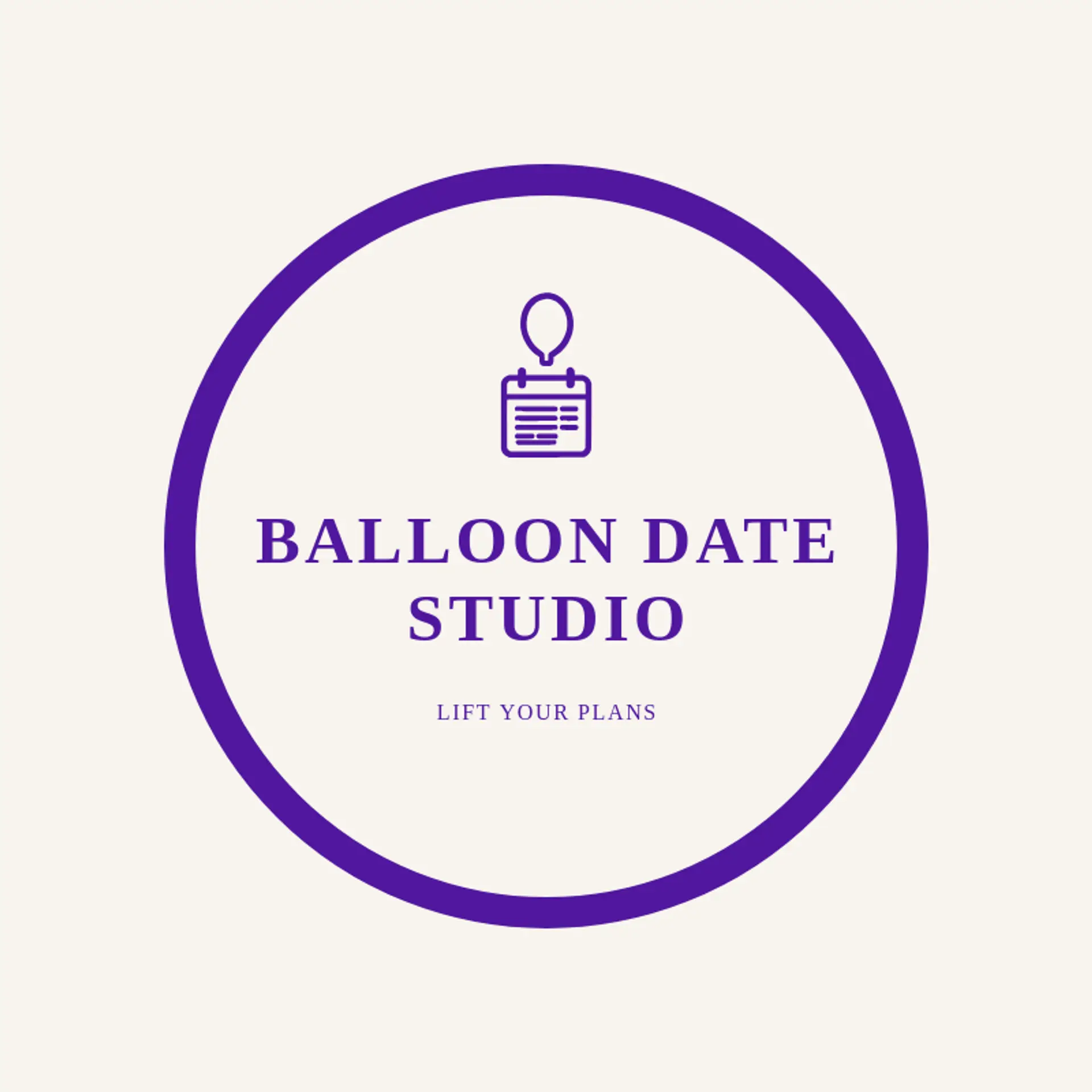 Balloon Date Studio logo for calendar