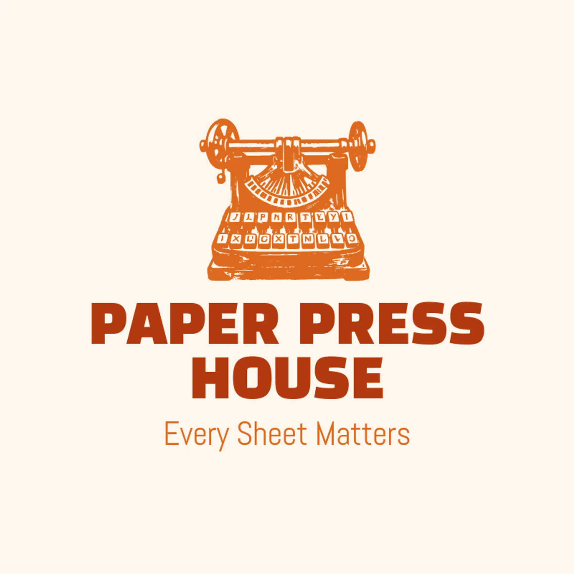 Paper Press House logo for printing press