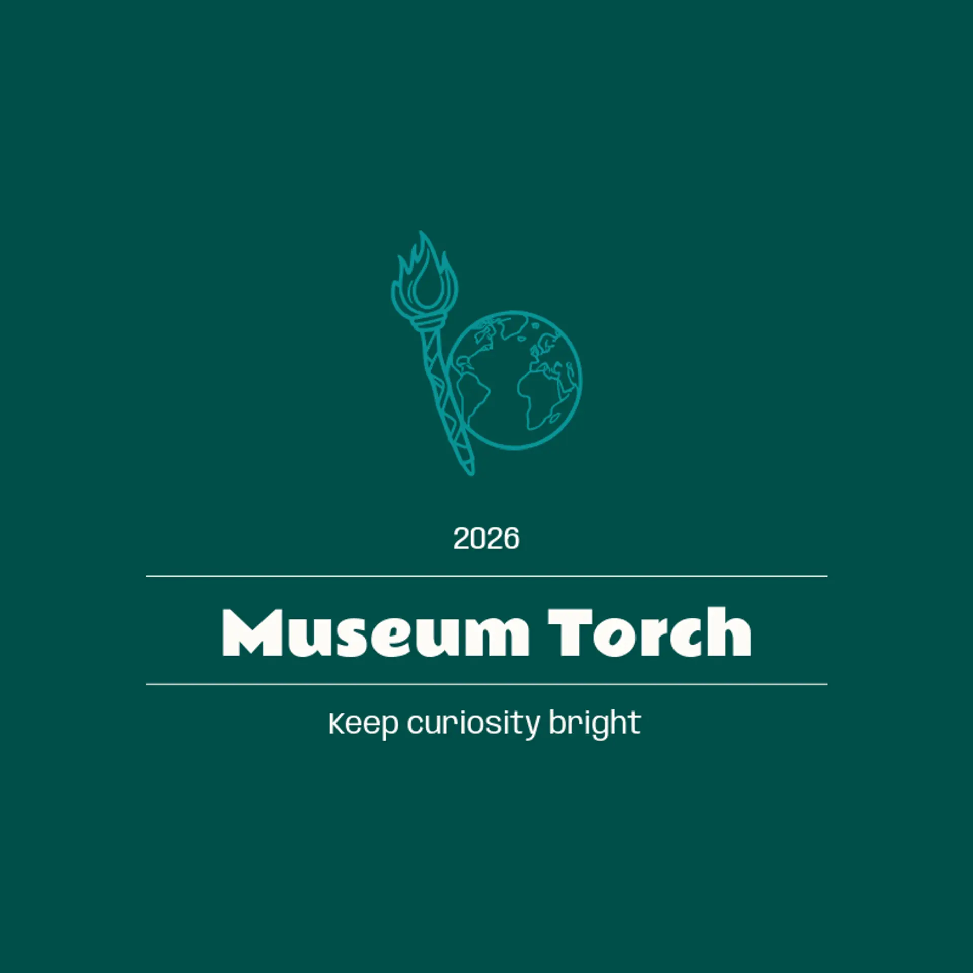 Museum Torch logo for history