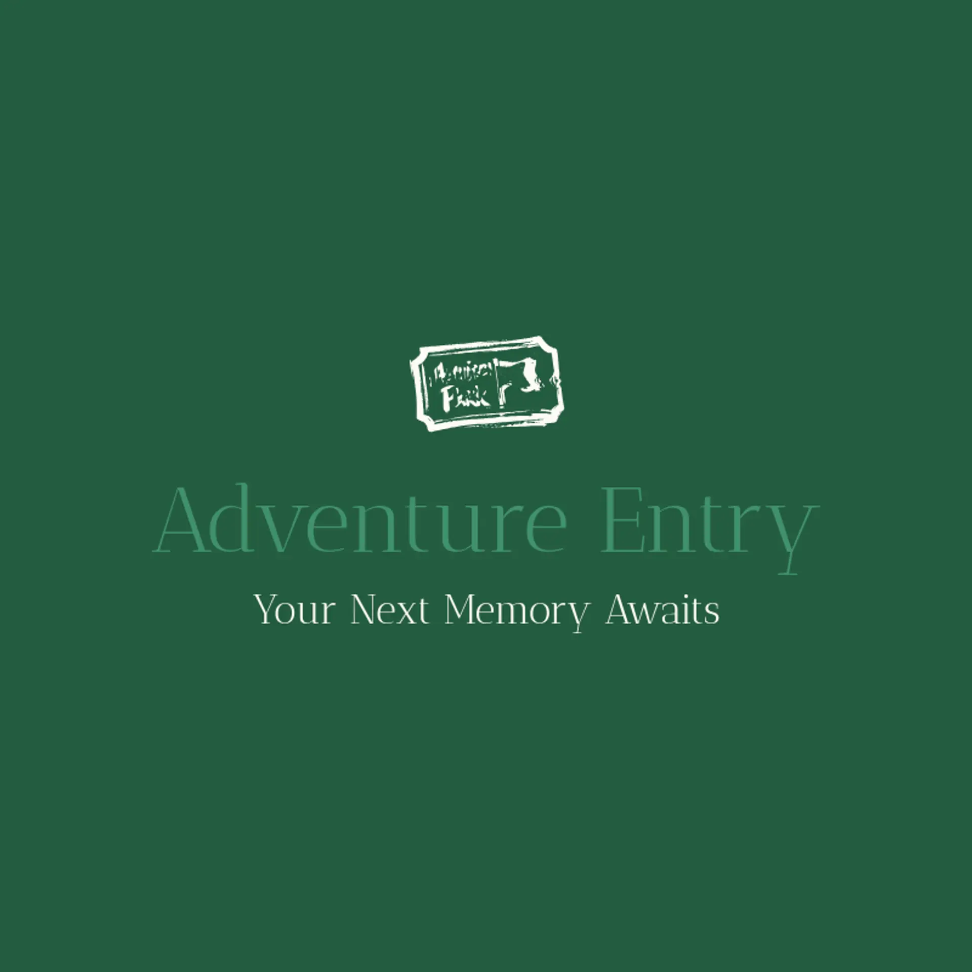 Adventure Entry logo for theme park