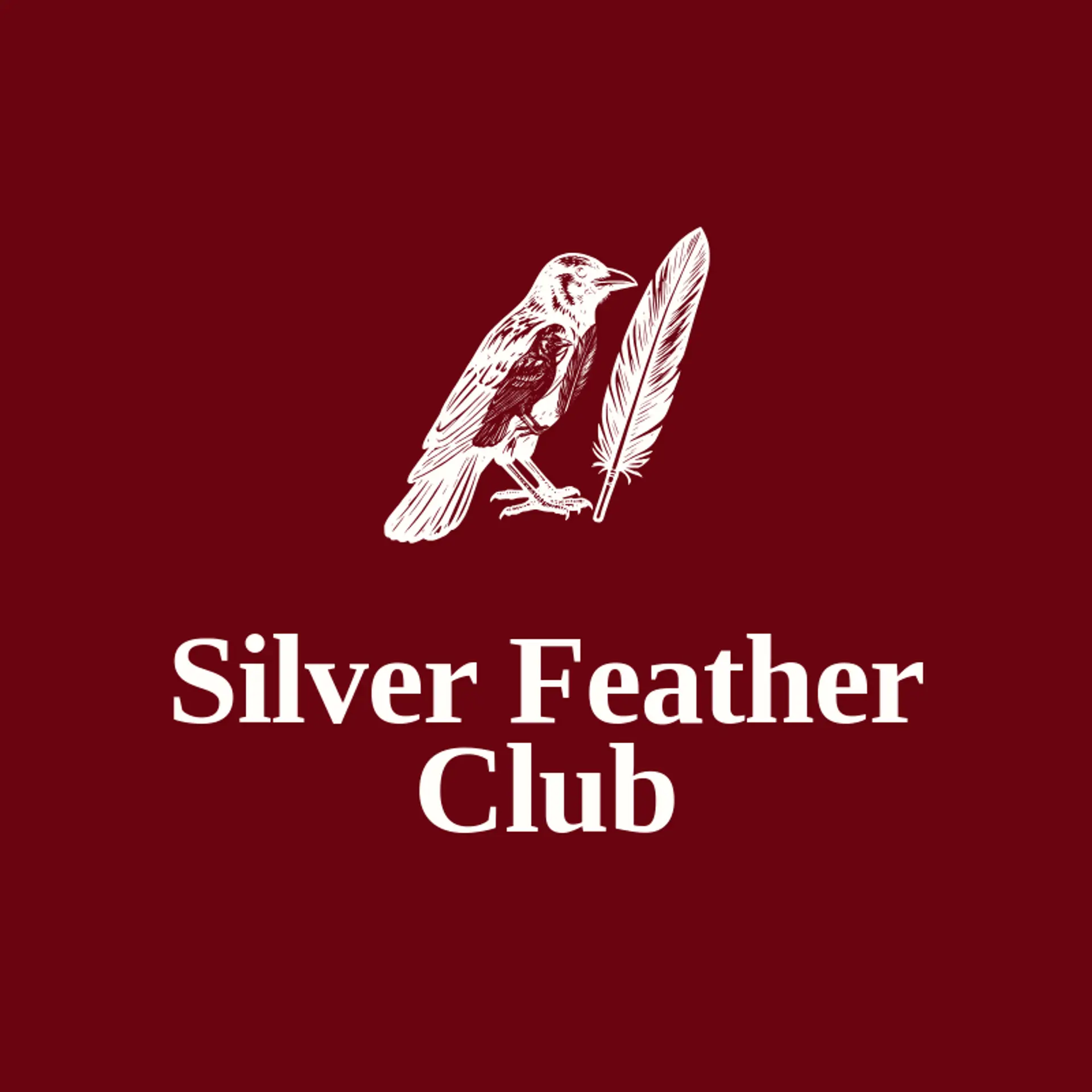 Silver Feather Club logo for raven