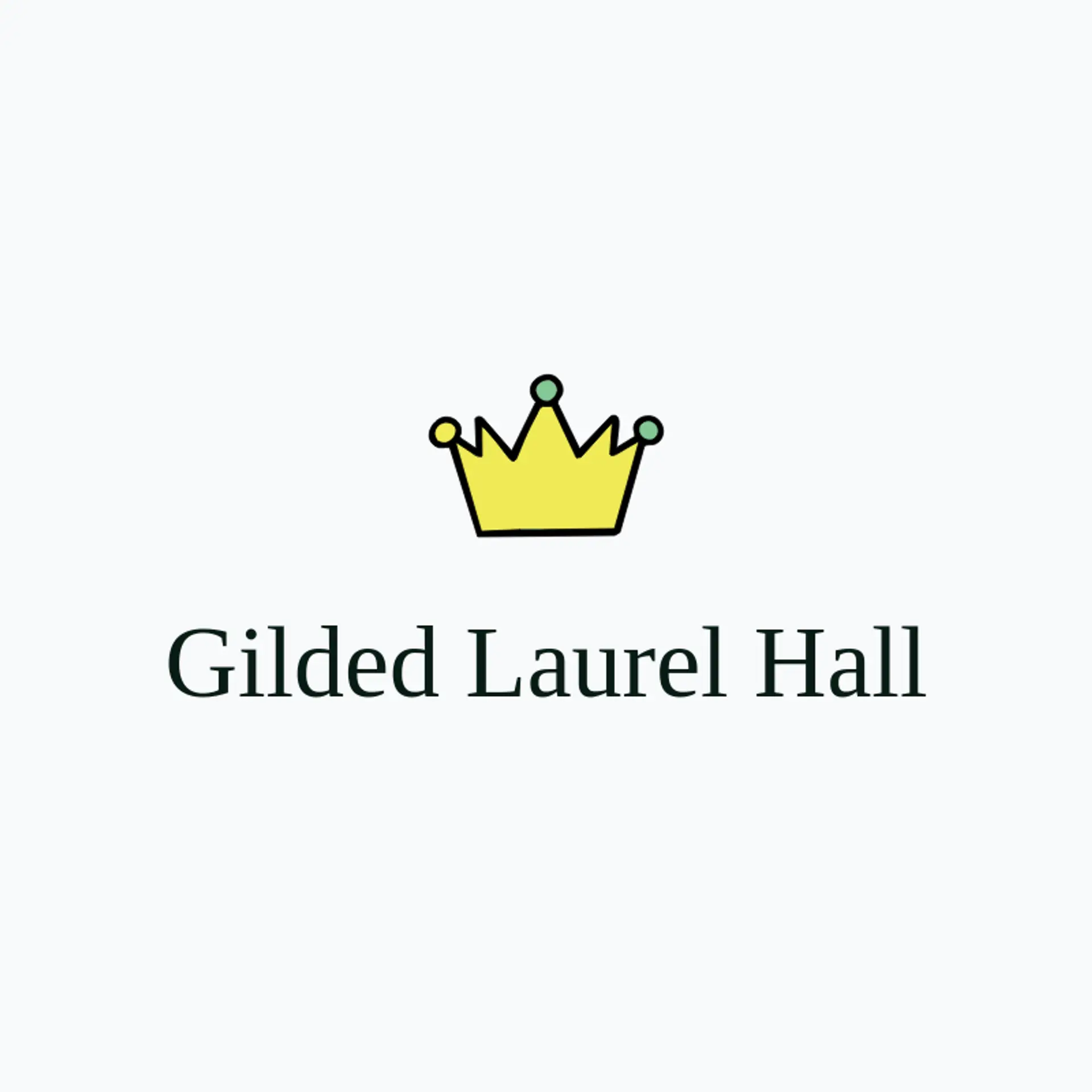 Gilded Laurel Hall logo for aristocrat