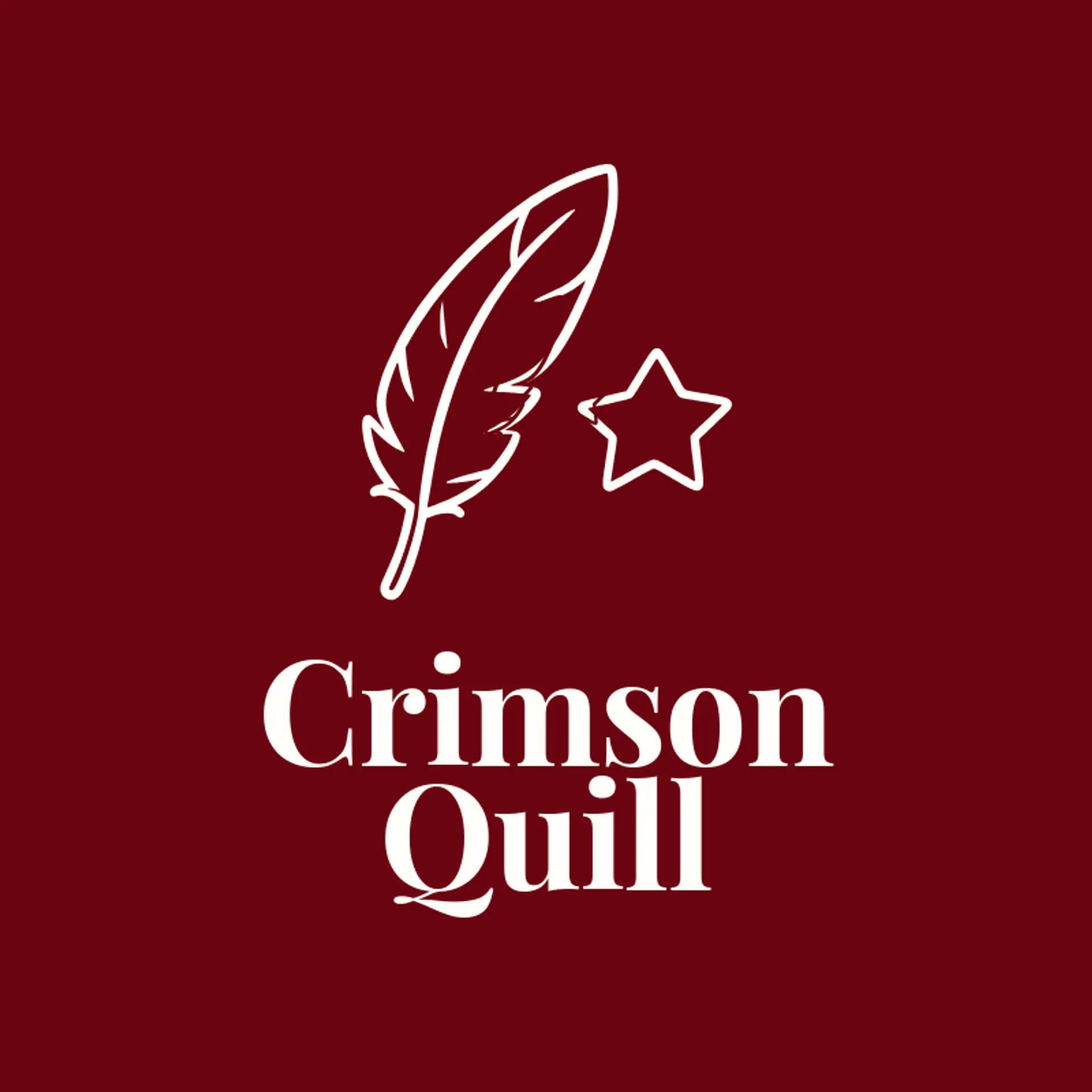 Crimson Quill logo for cardinal
