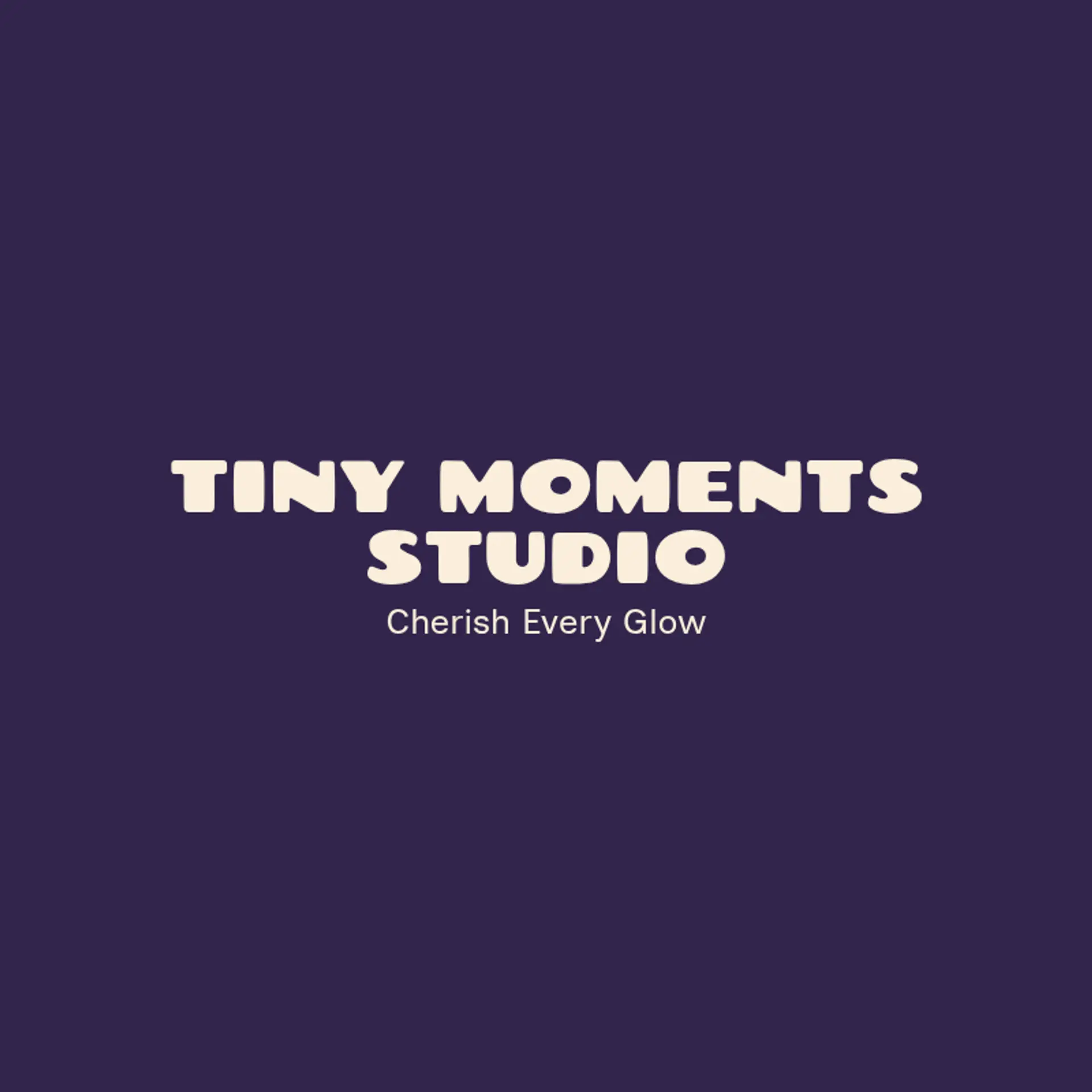 Tiny Moments Studio logo for newborn photography