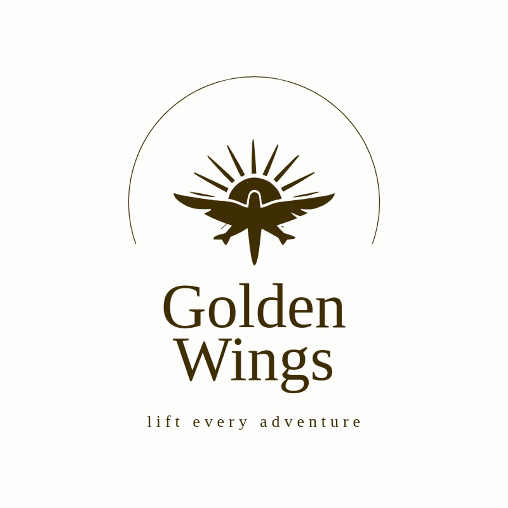 Golden Wings logo for airport