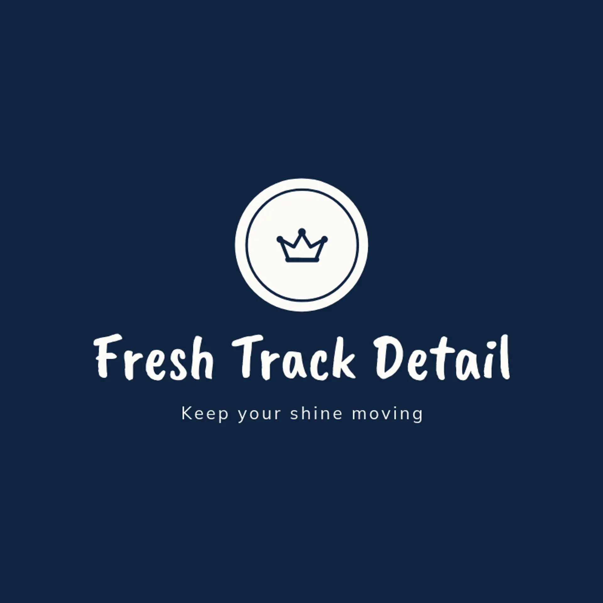 Fresh Track Detail logo for car detailing