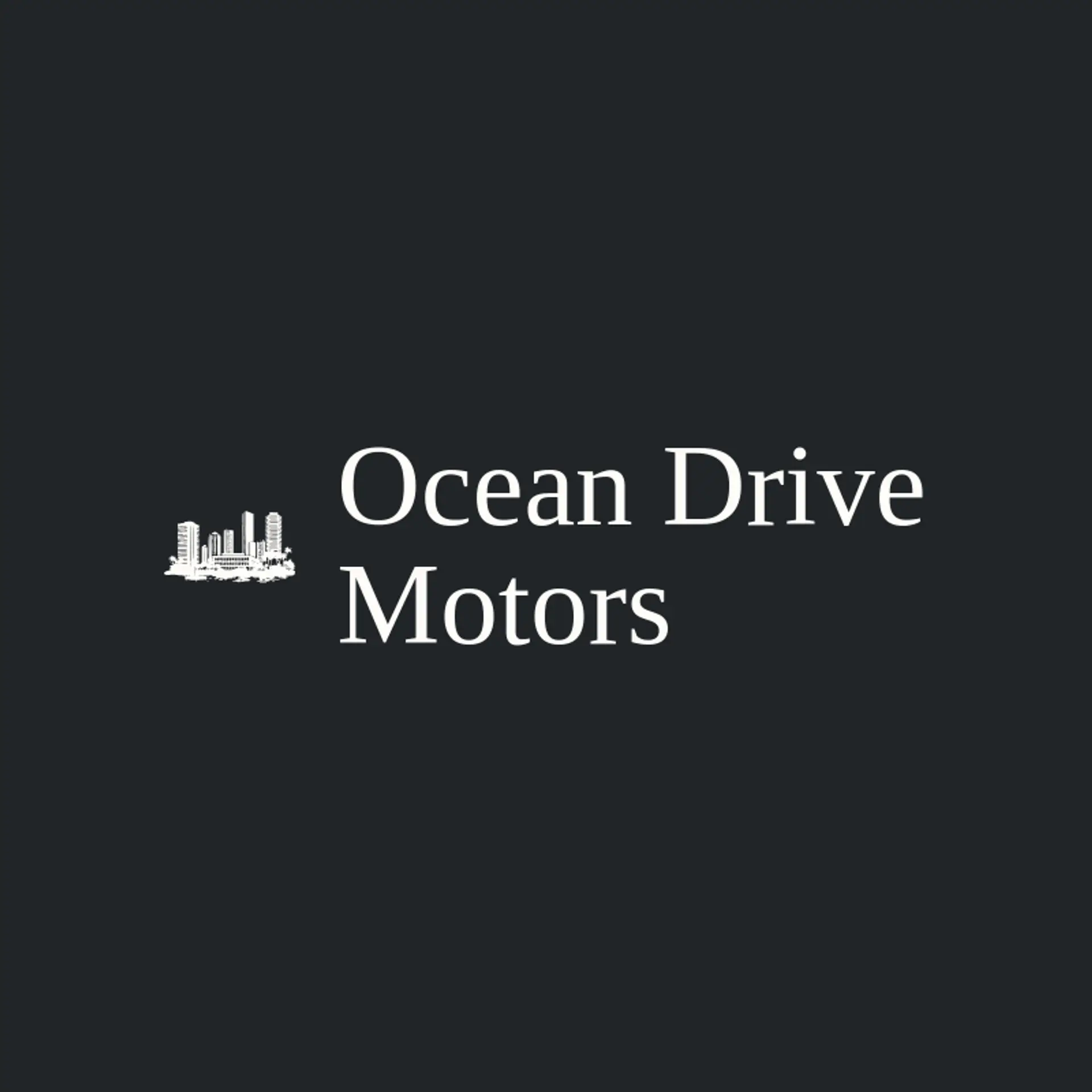 Ocean Drive Motors logo for miami
