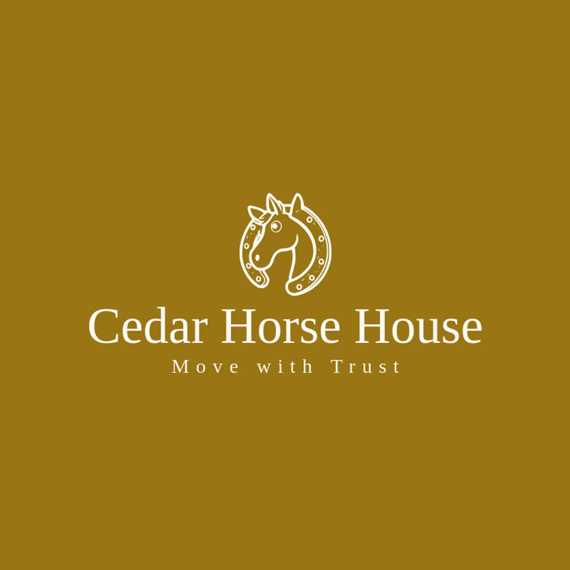Cedar Horse House logo for horseshoe