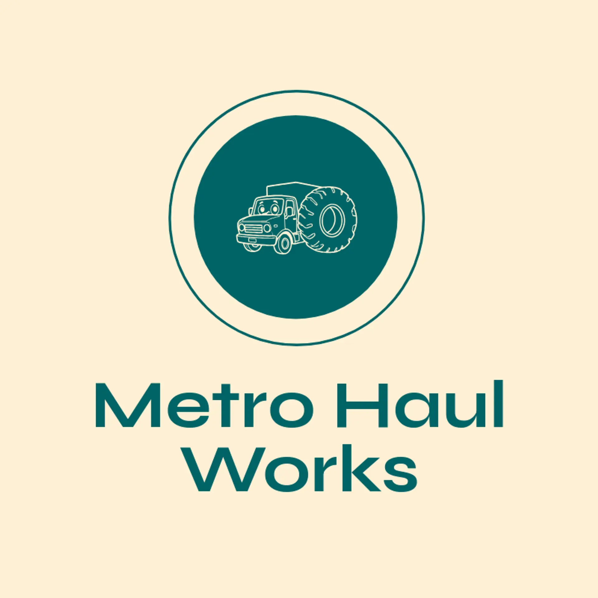 Metro Haul Works logo for truck