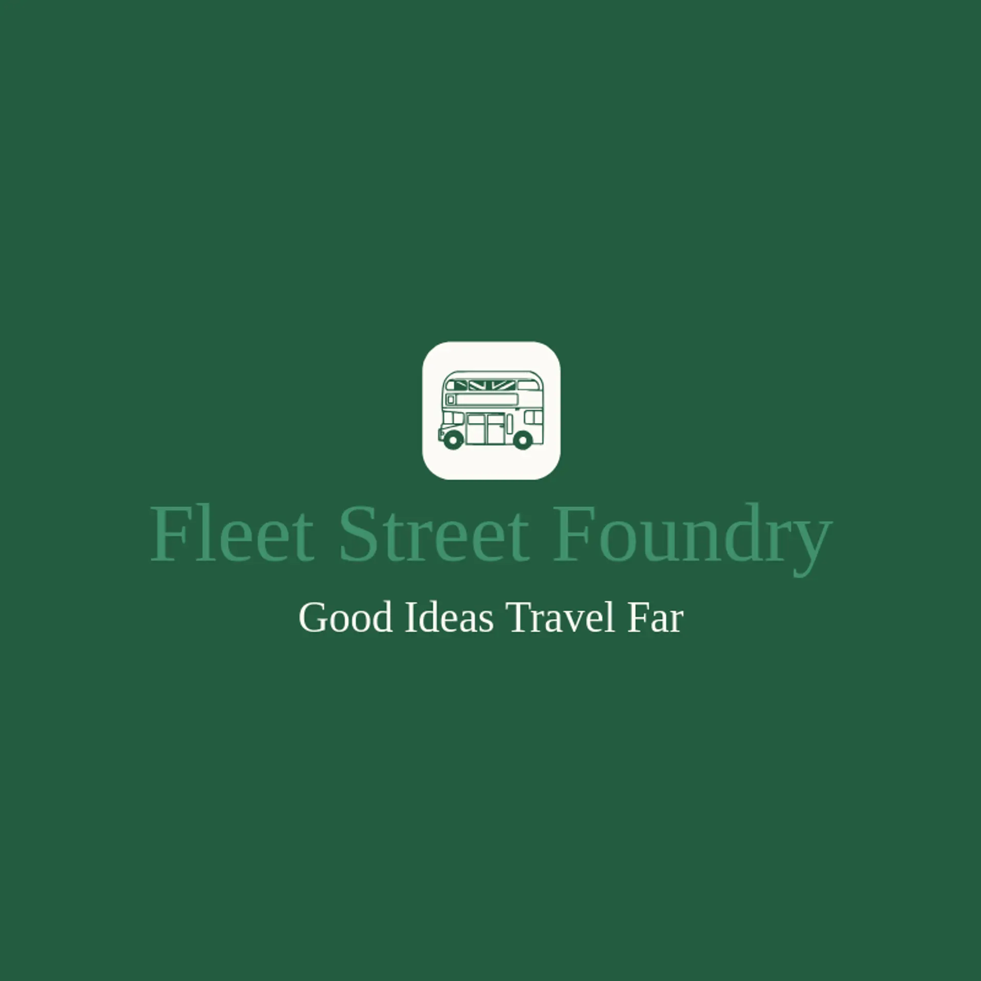 Fleet Street Foundry logo for london