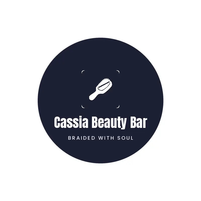 A sleek hairbrush, a hair care logo in a black ink style