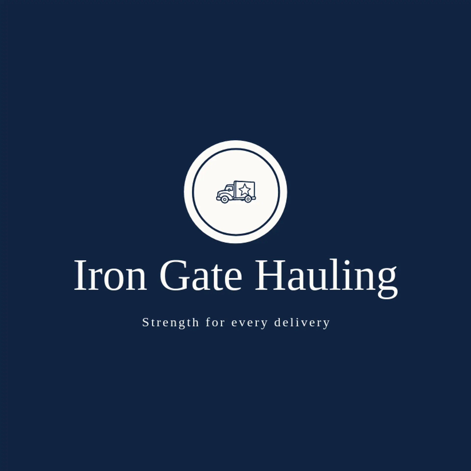 Iron Gate Hauling logo for box truck