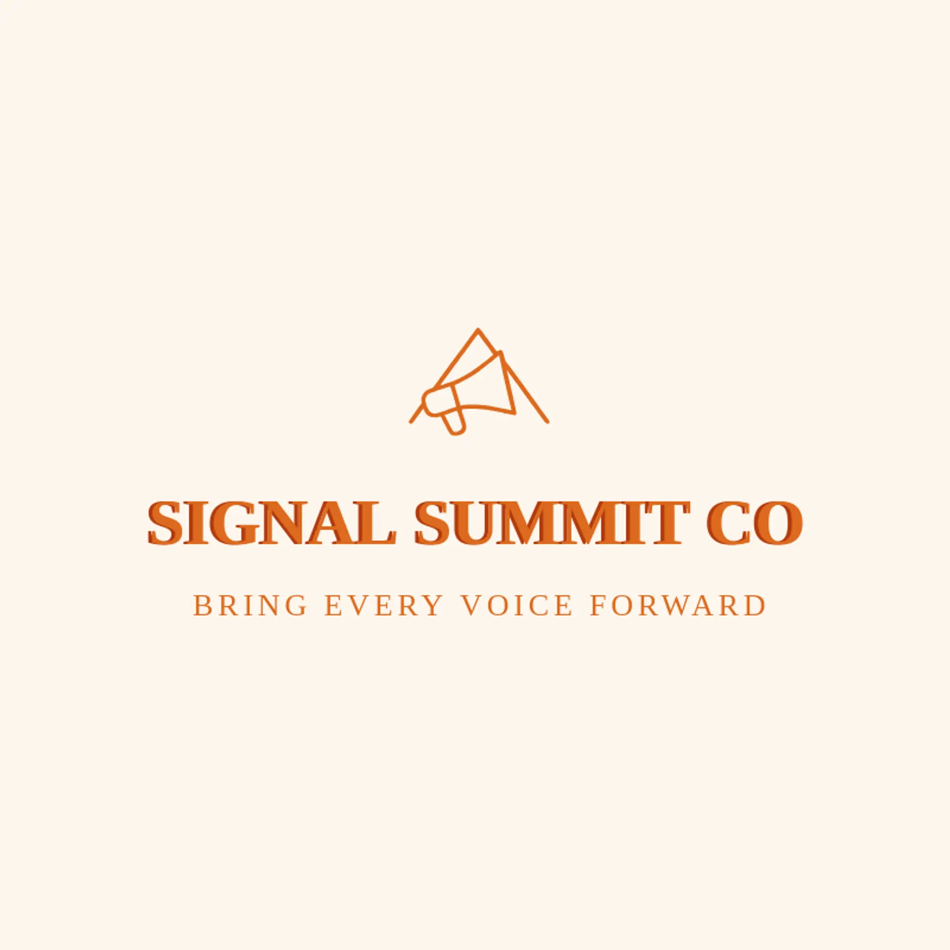 Signal Summit Co logo for megaphone