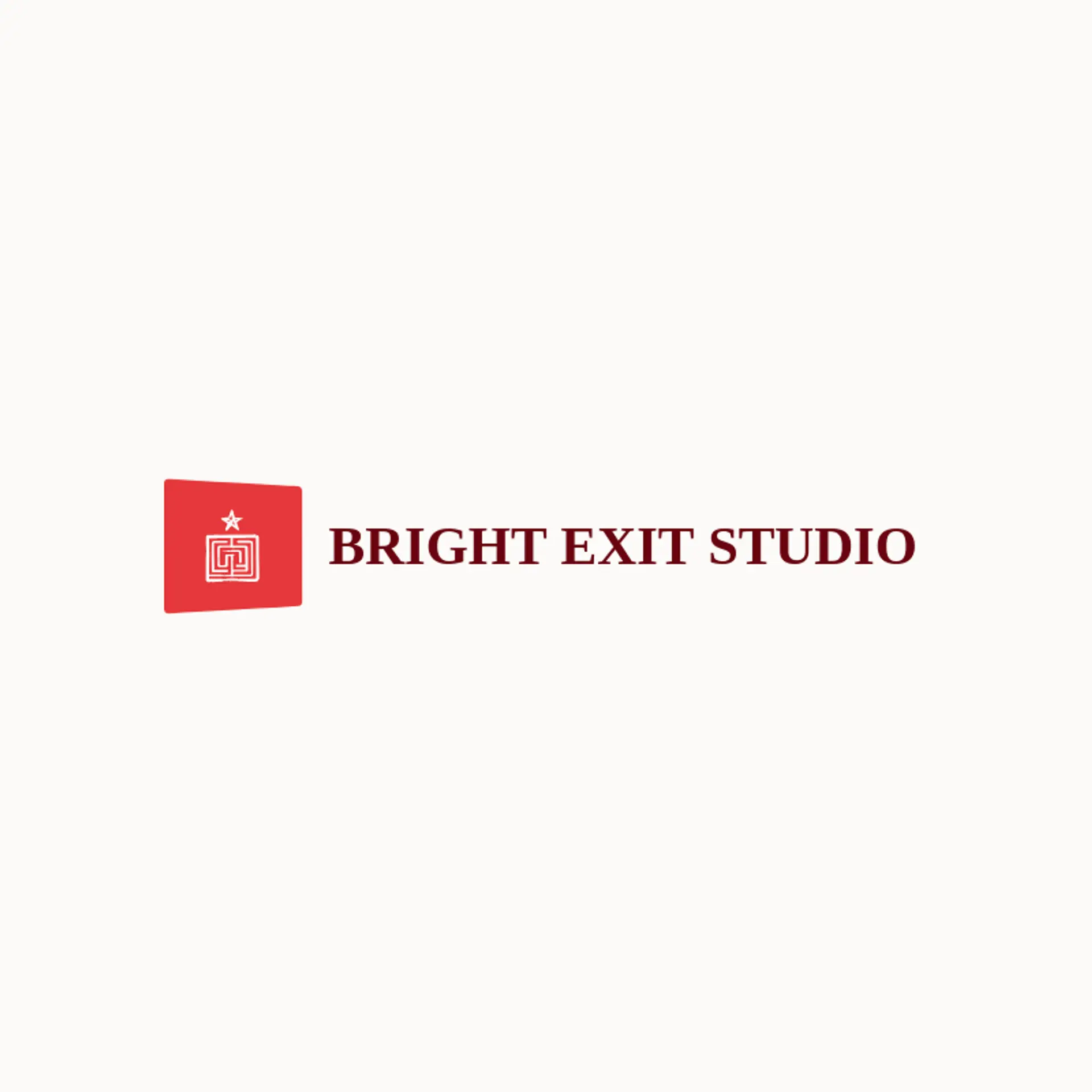 Bright Exit Studio logo for maze