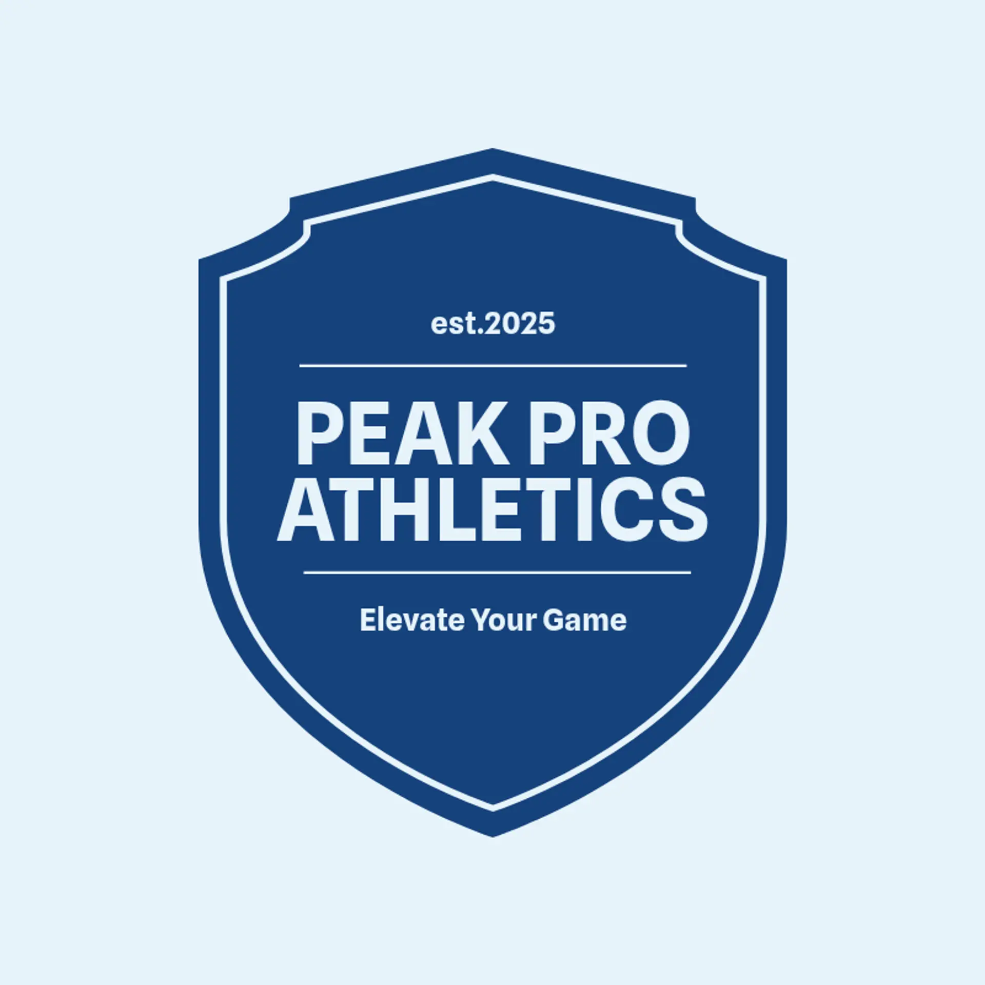 Peak Pro Athletics logo for sports club