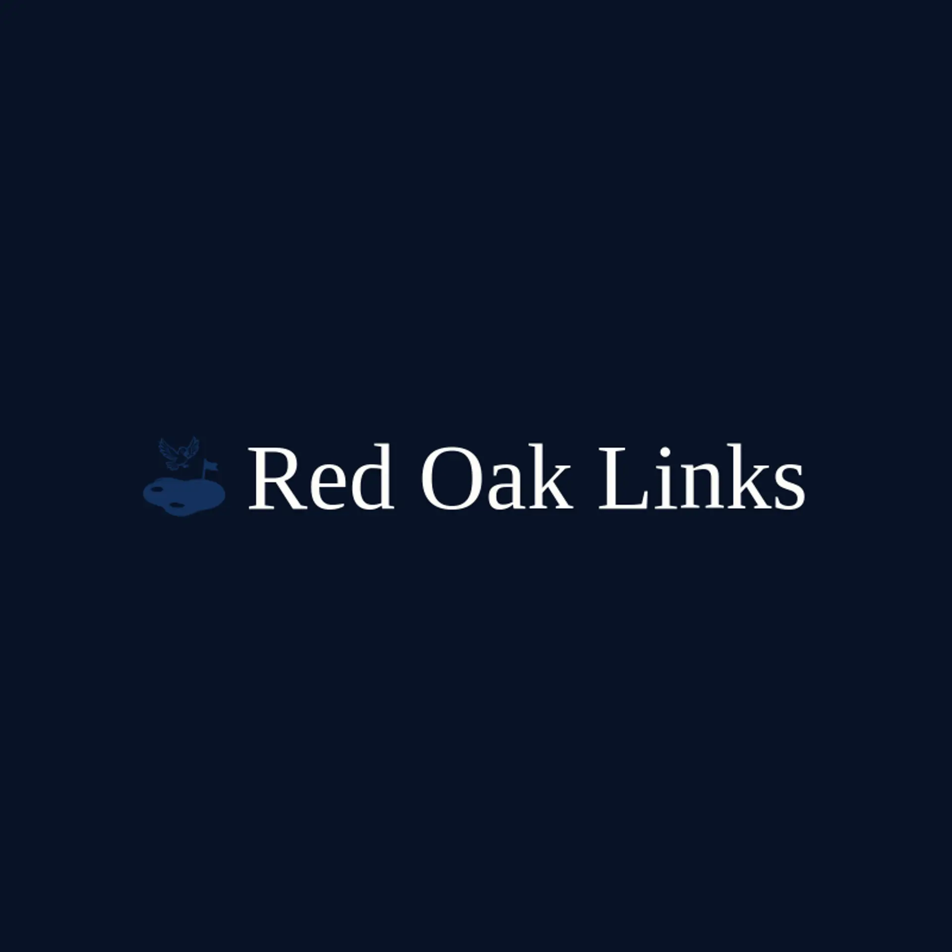 Red Oak Links logo for golf course
