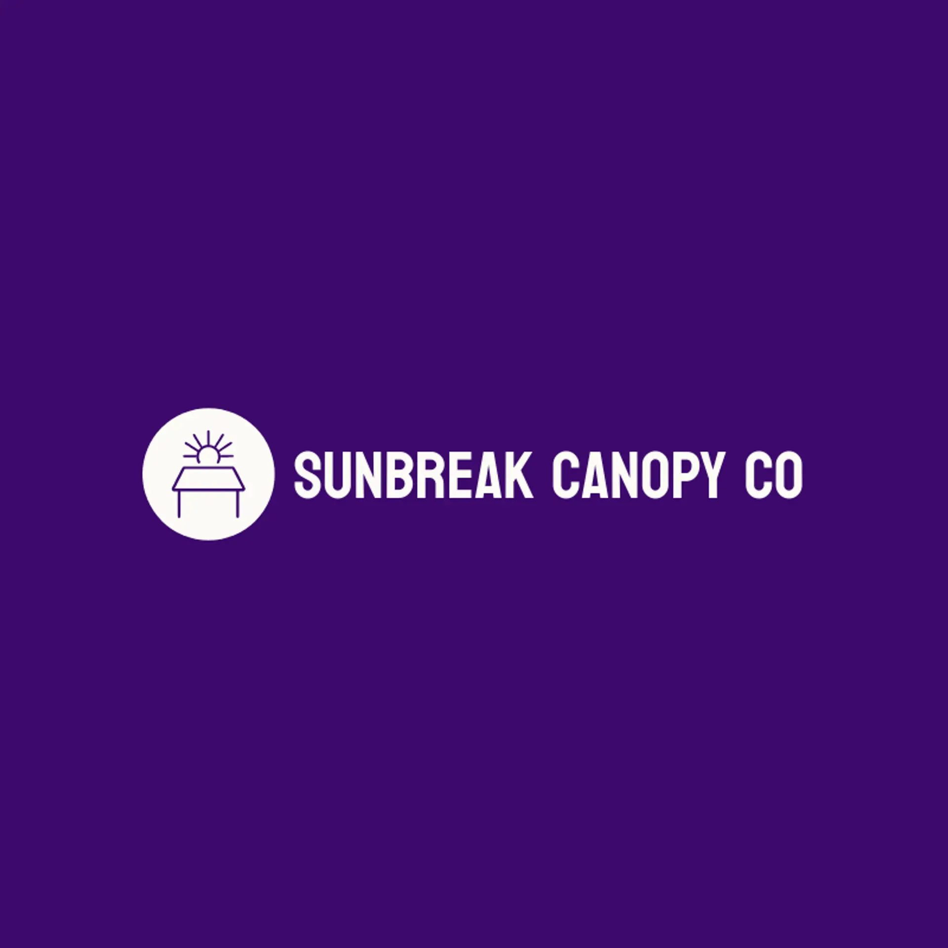 Sunbreak Canopy Co logo for canopy