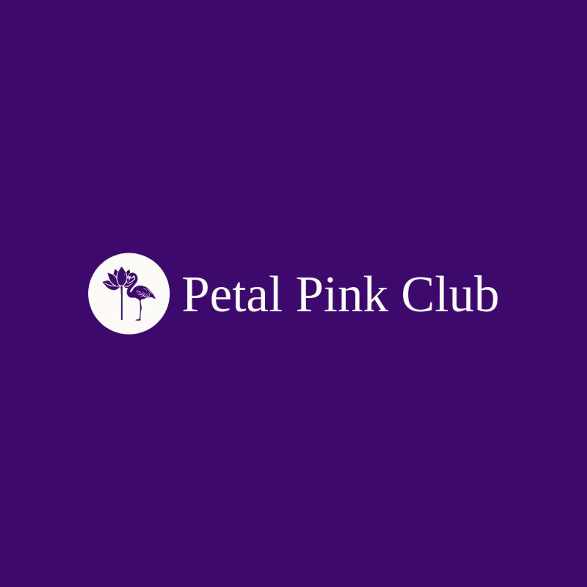Petal Pink Club logo for flamingo