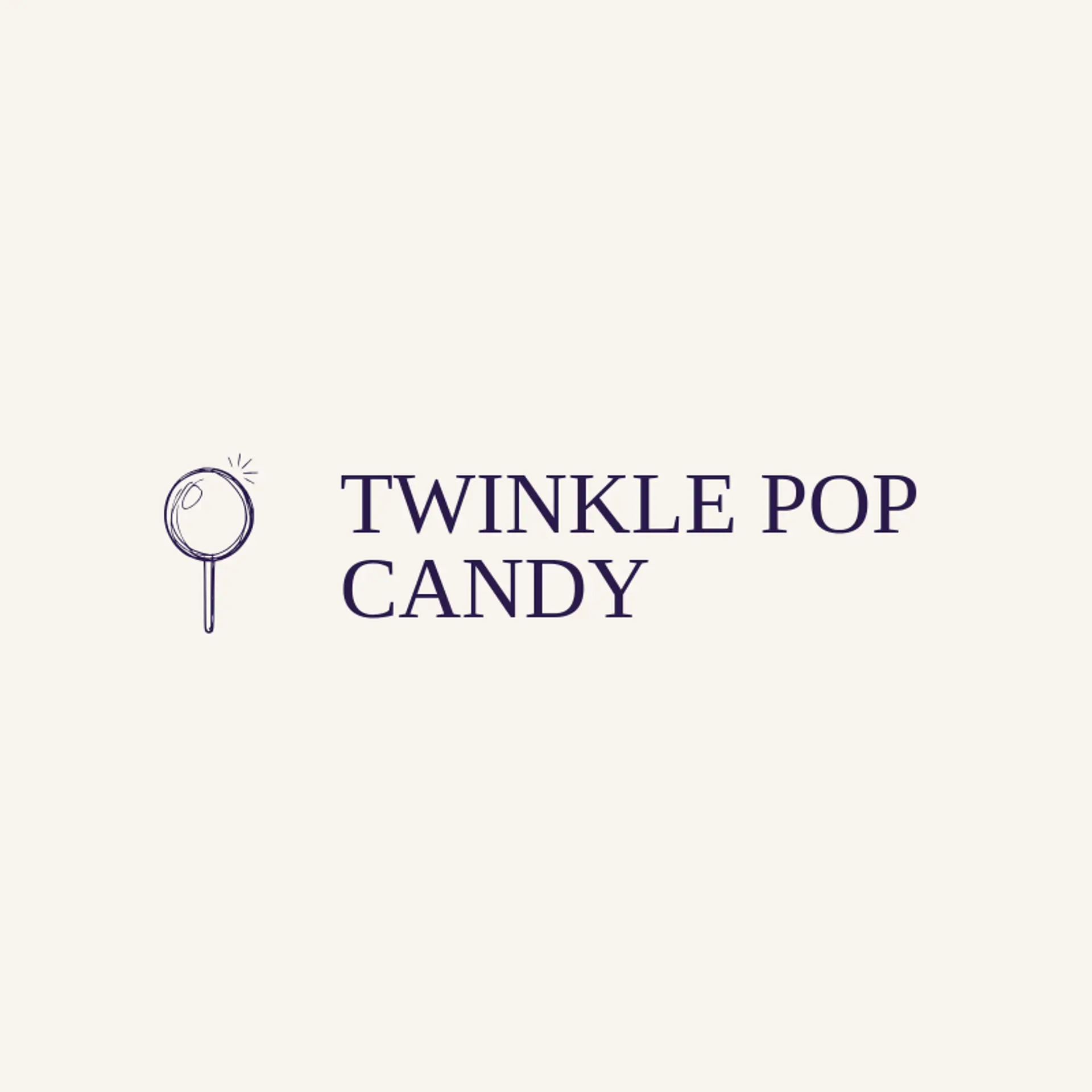 Twinkle Pop Candy logo for lollipop
