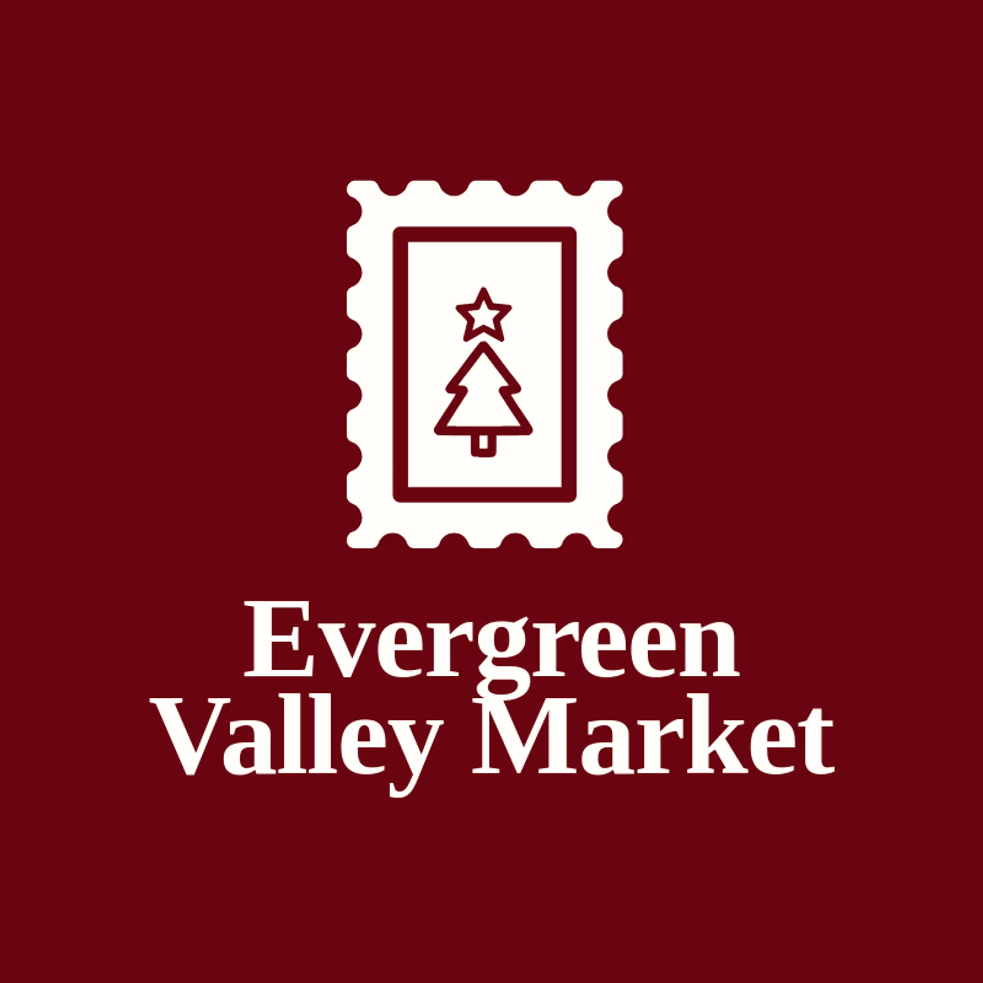 Evergreen Valley Market logo for natural
