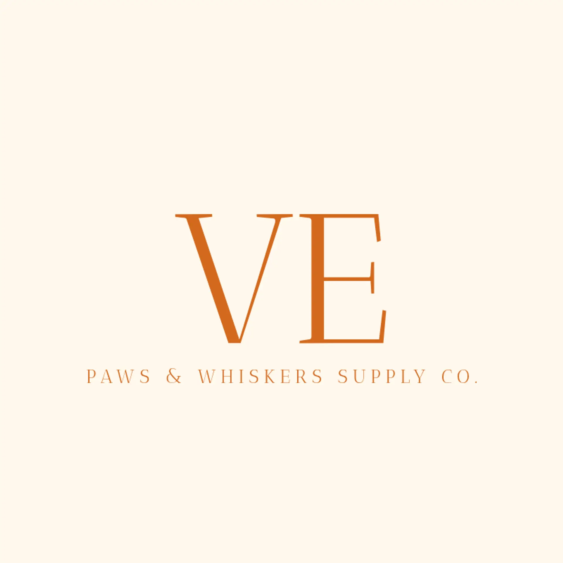 Paws & Whiskers Emporium logo for pet store