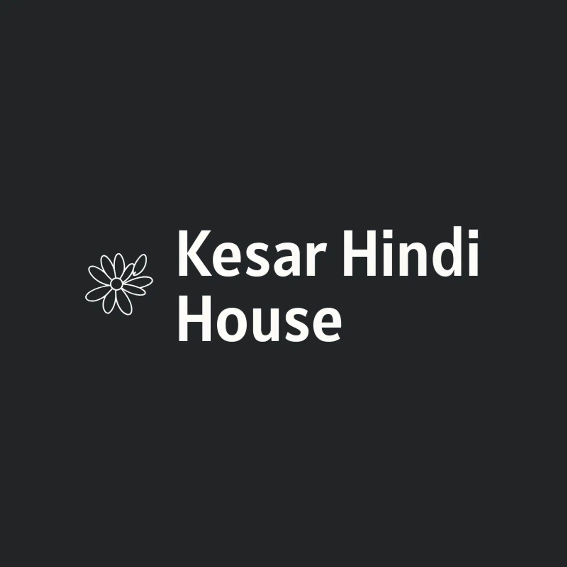 Kesar Hindi House logo for hindi