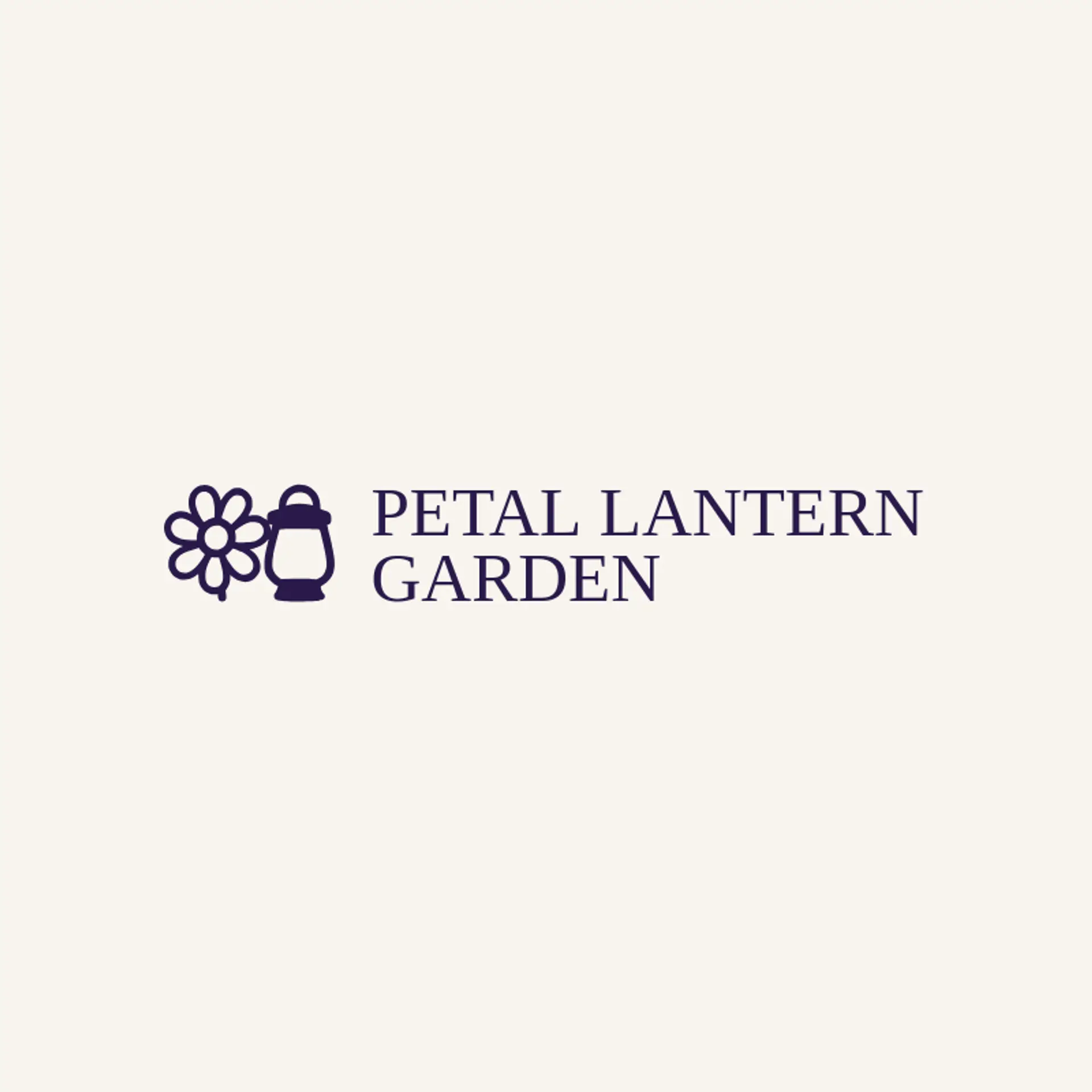Petal Lantern Garden logo for wildflower