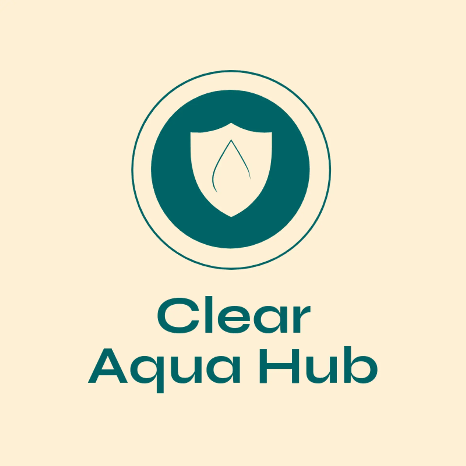 Clear Aqua Hub logo for water refilling station