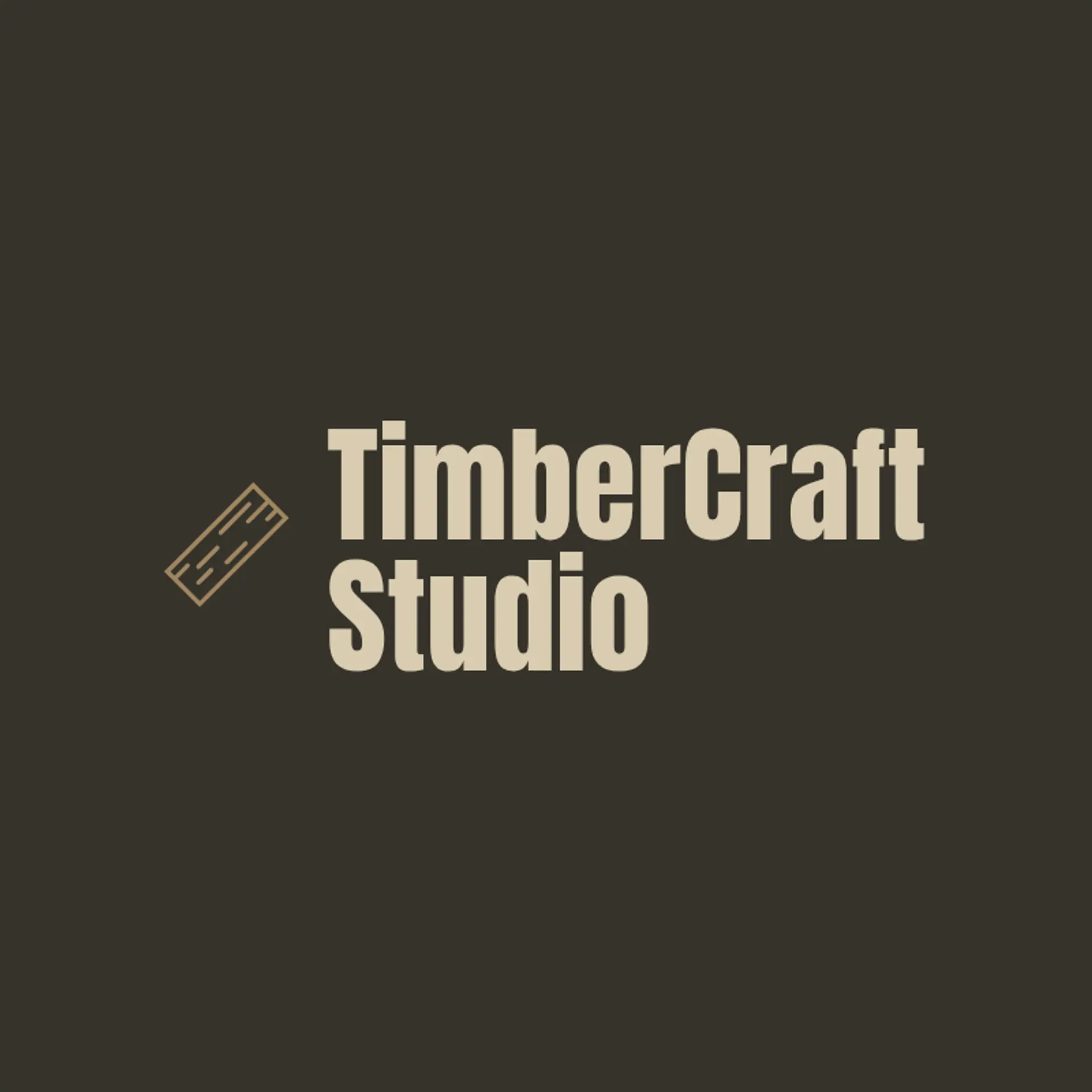 TimberCraft Studio logo for woodworking