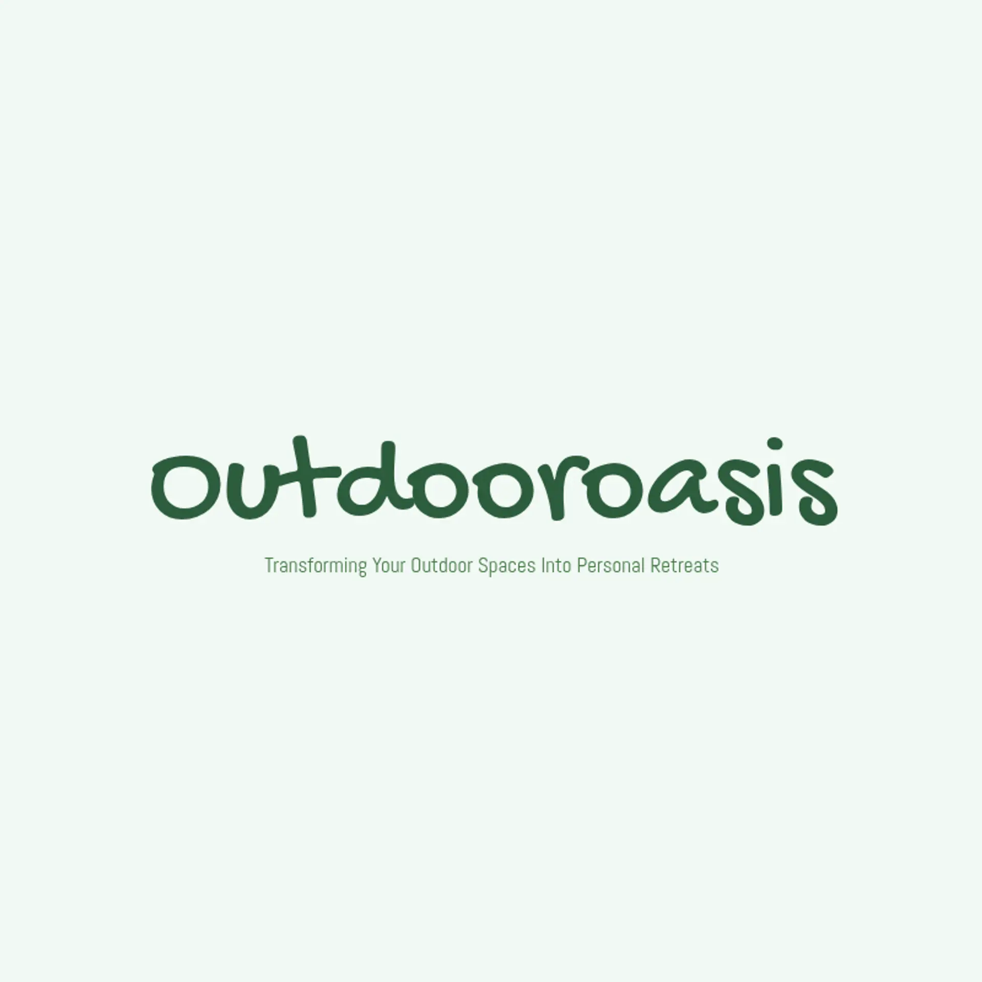 OutdoorOasis logo for cool landscaping