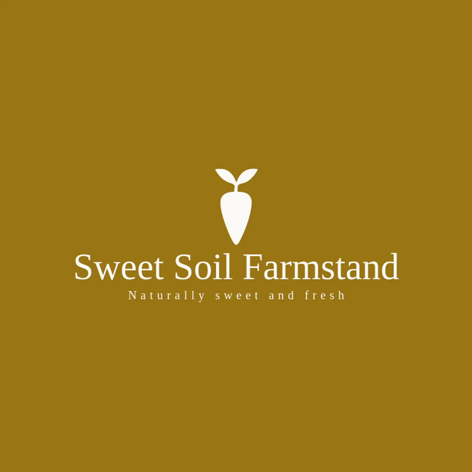 Sweet Soil Farmstand logo for carrot