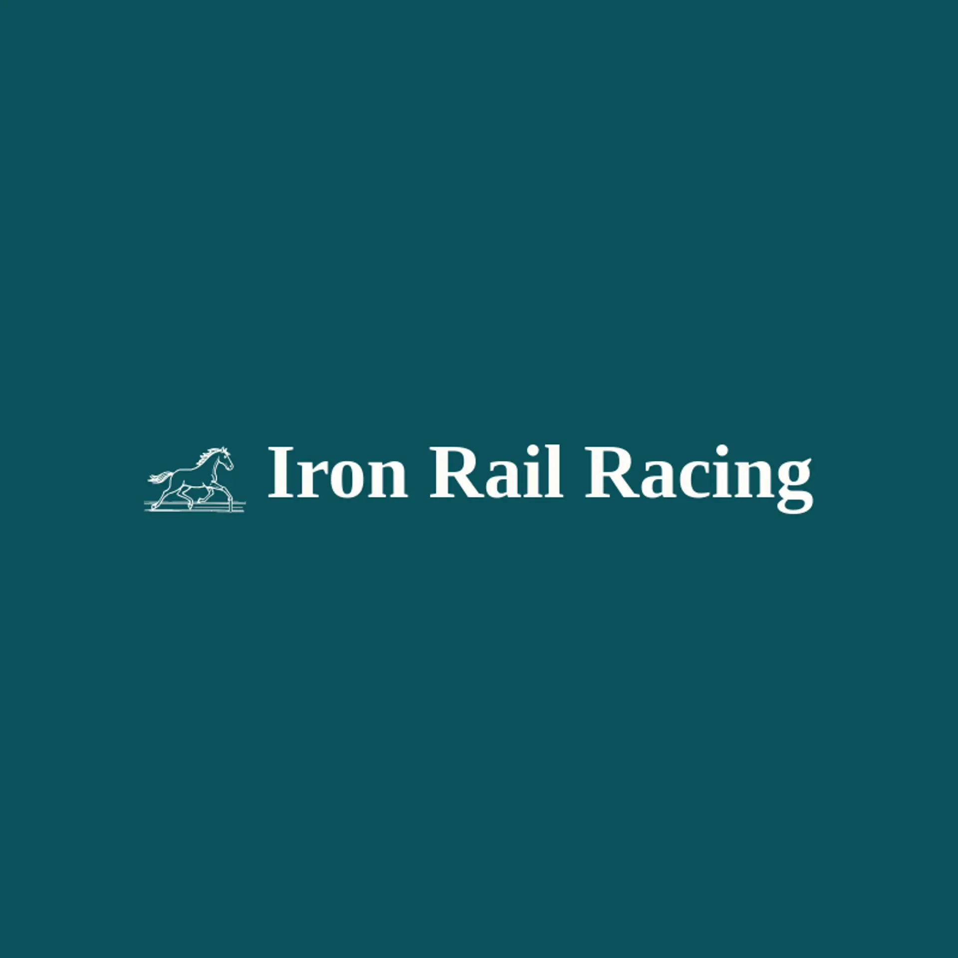 Iron Rail Racing logo for horse racing