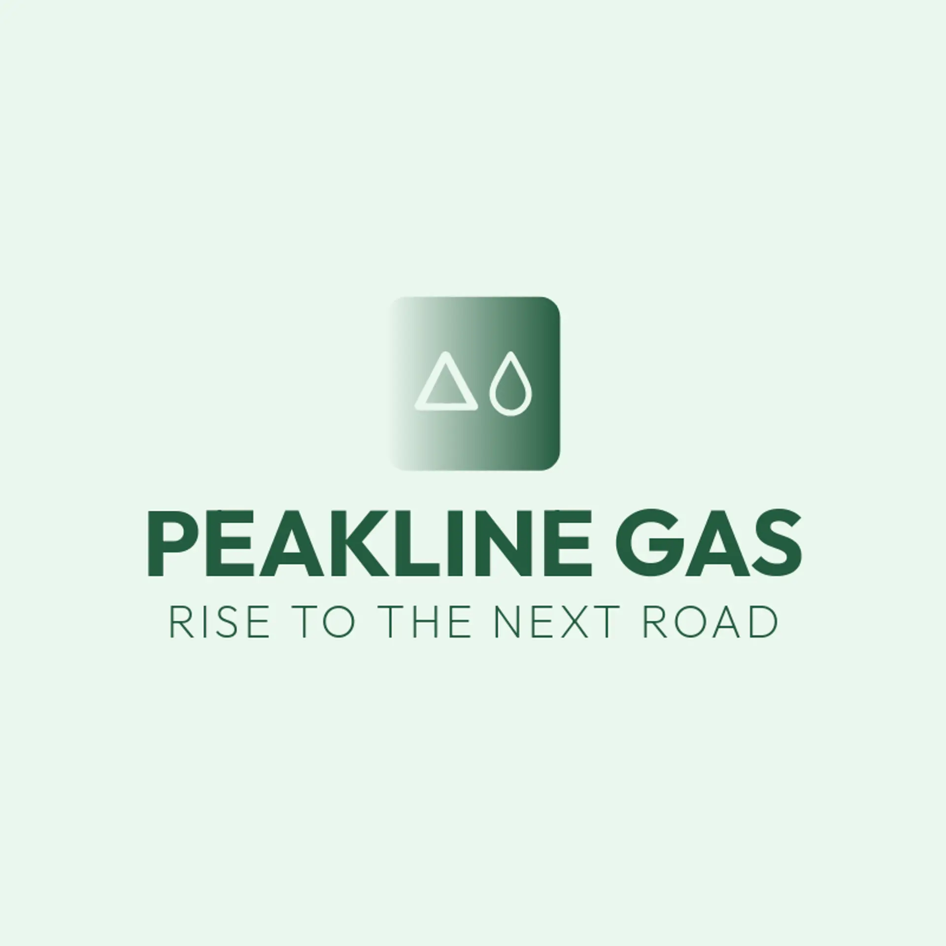 Peakline Gas logo for gas station