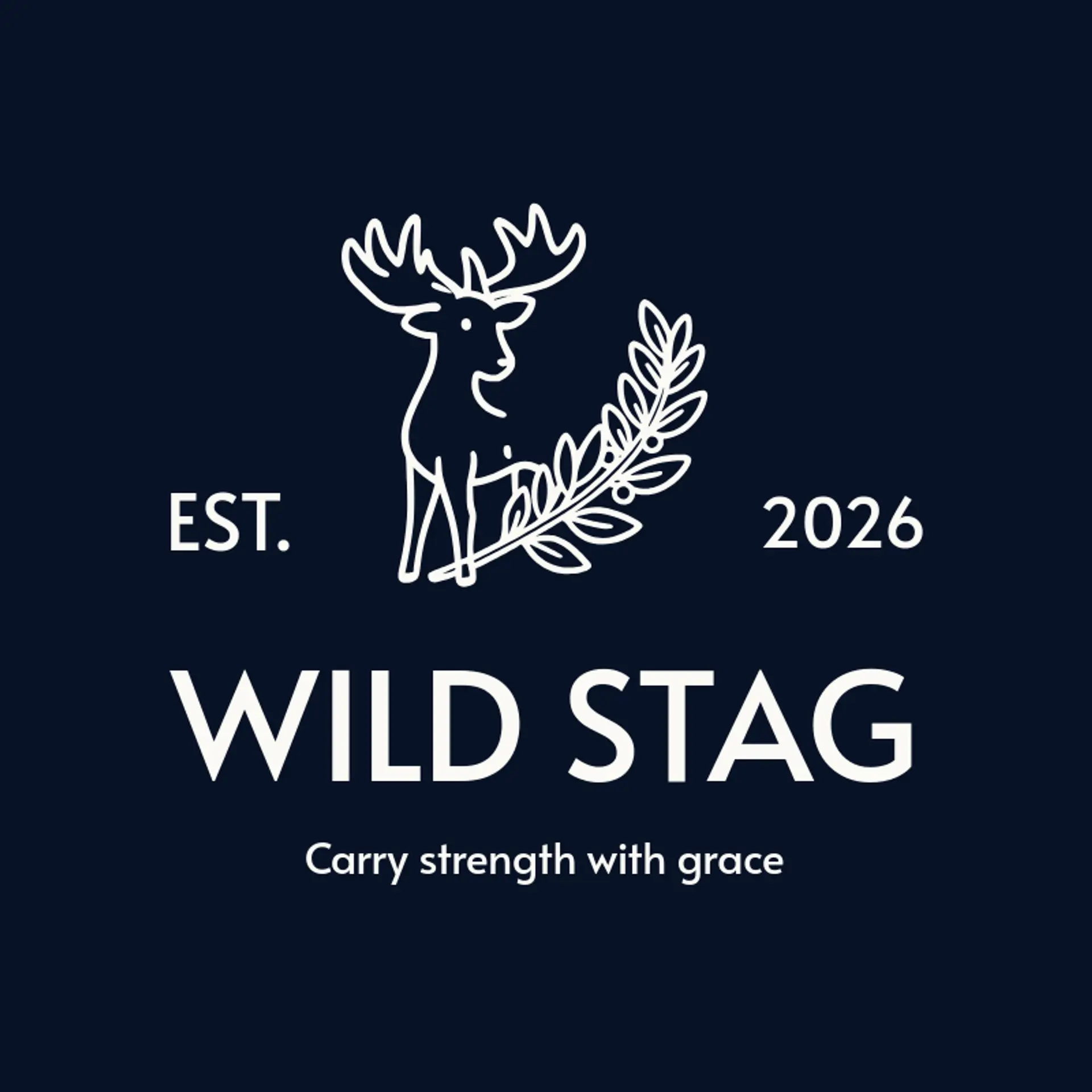 Wild Stag logo for family crest