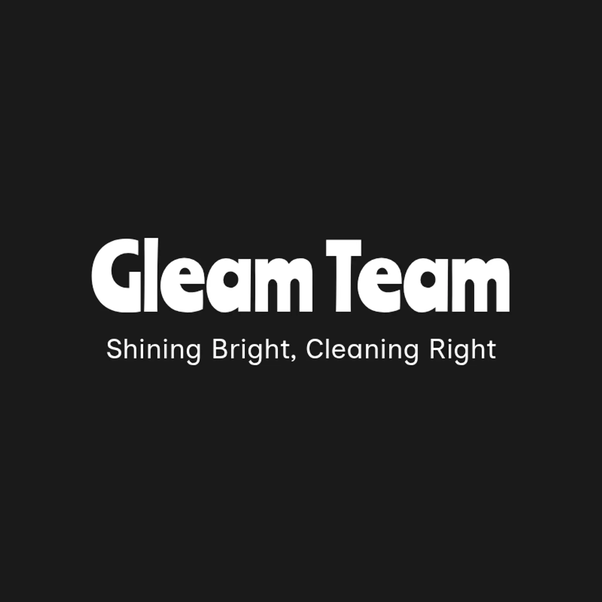 Gleam Team logo for cleaning company