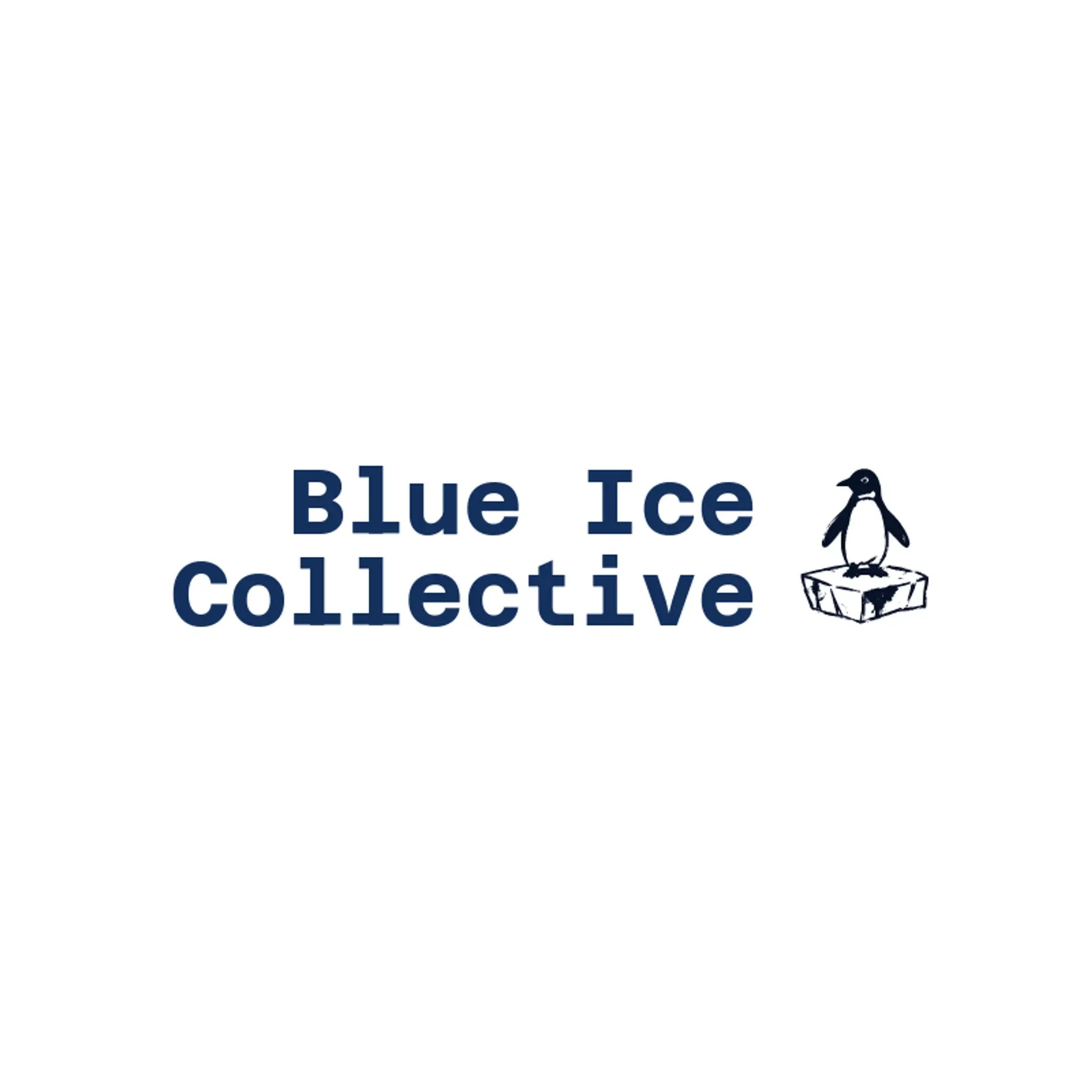 Blue Ice Collective logo for penguin