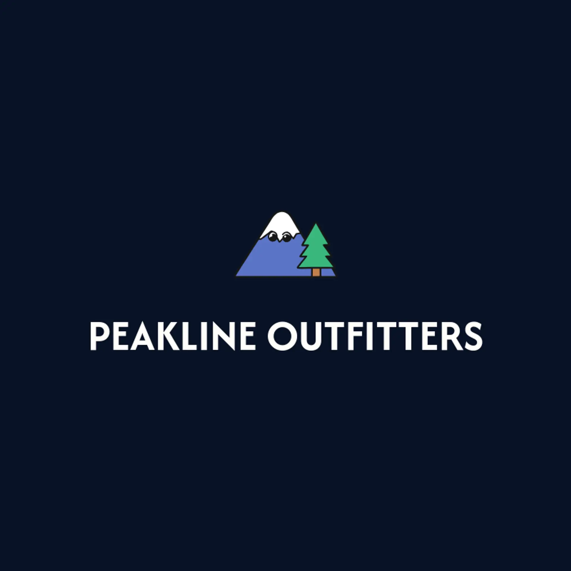 Peakline Outfitters logo for mountain