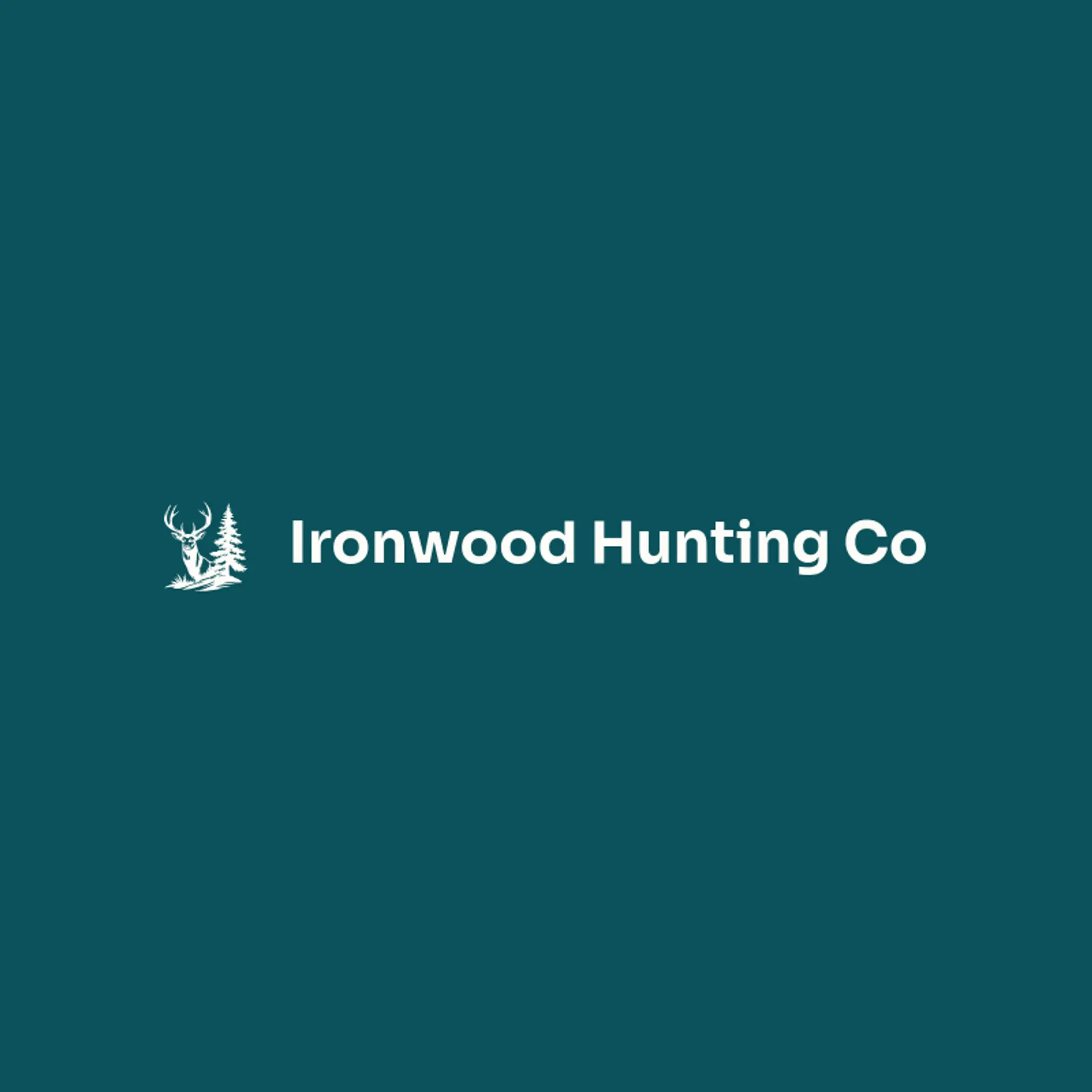 Ironwood Hunting Co logo for buck