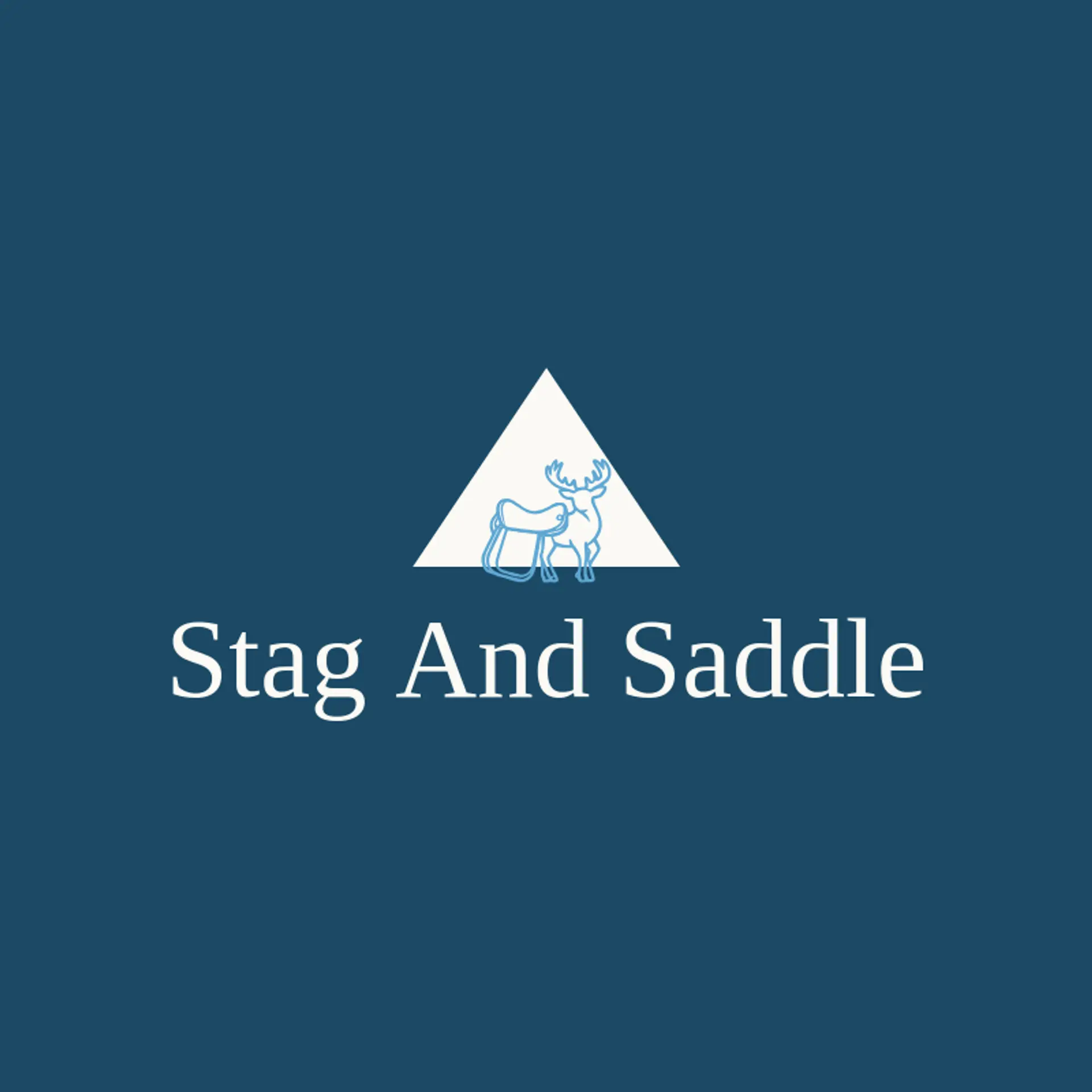 Stag and Saddle logo for leather