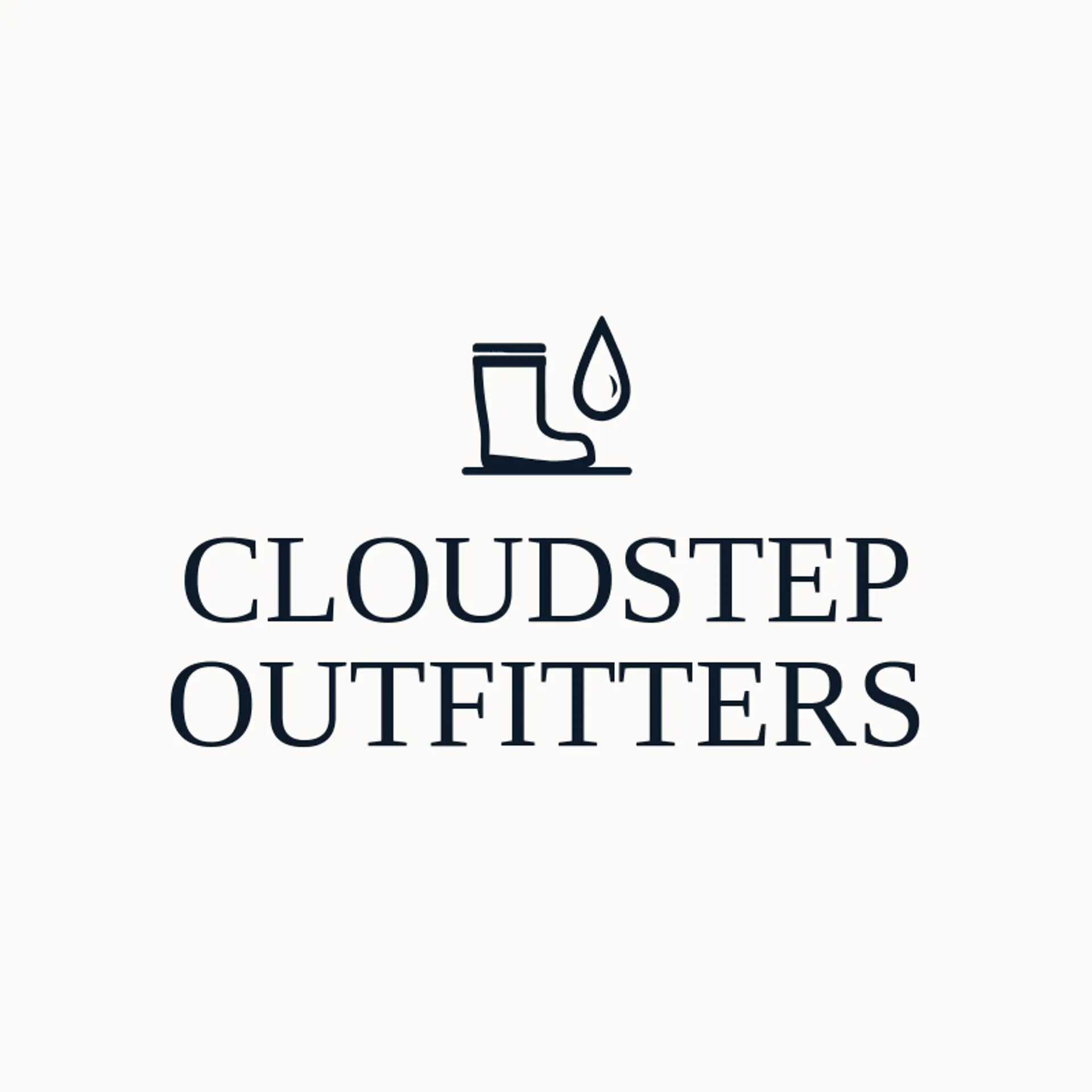 Cloudstep Outfitters logo for rain