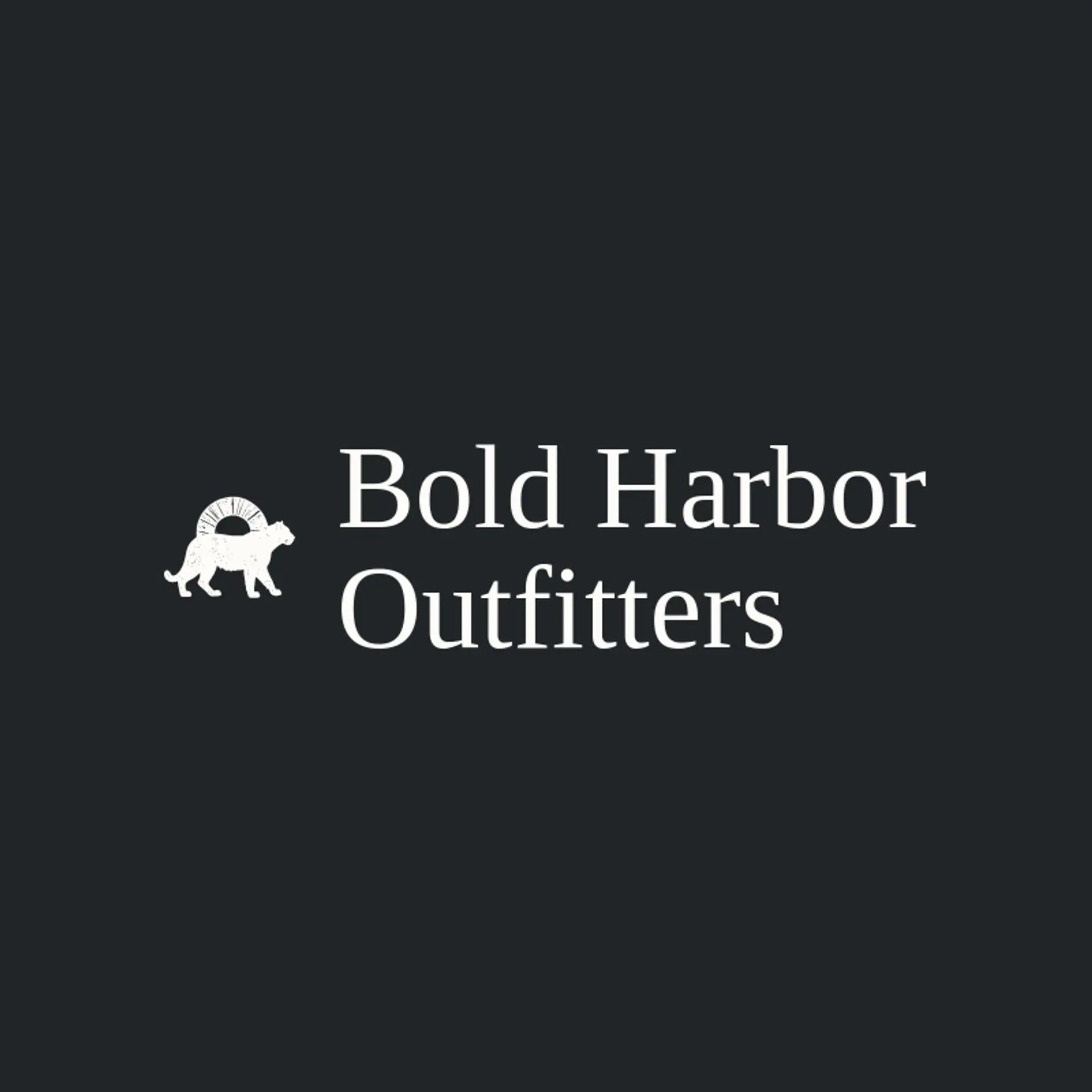 Bold Harbor Outfitters logo for masculine