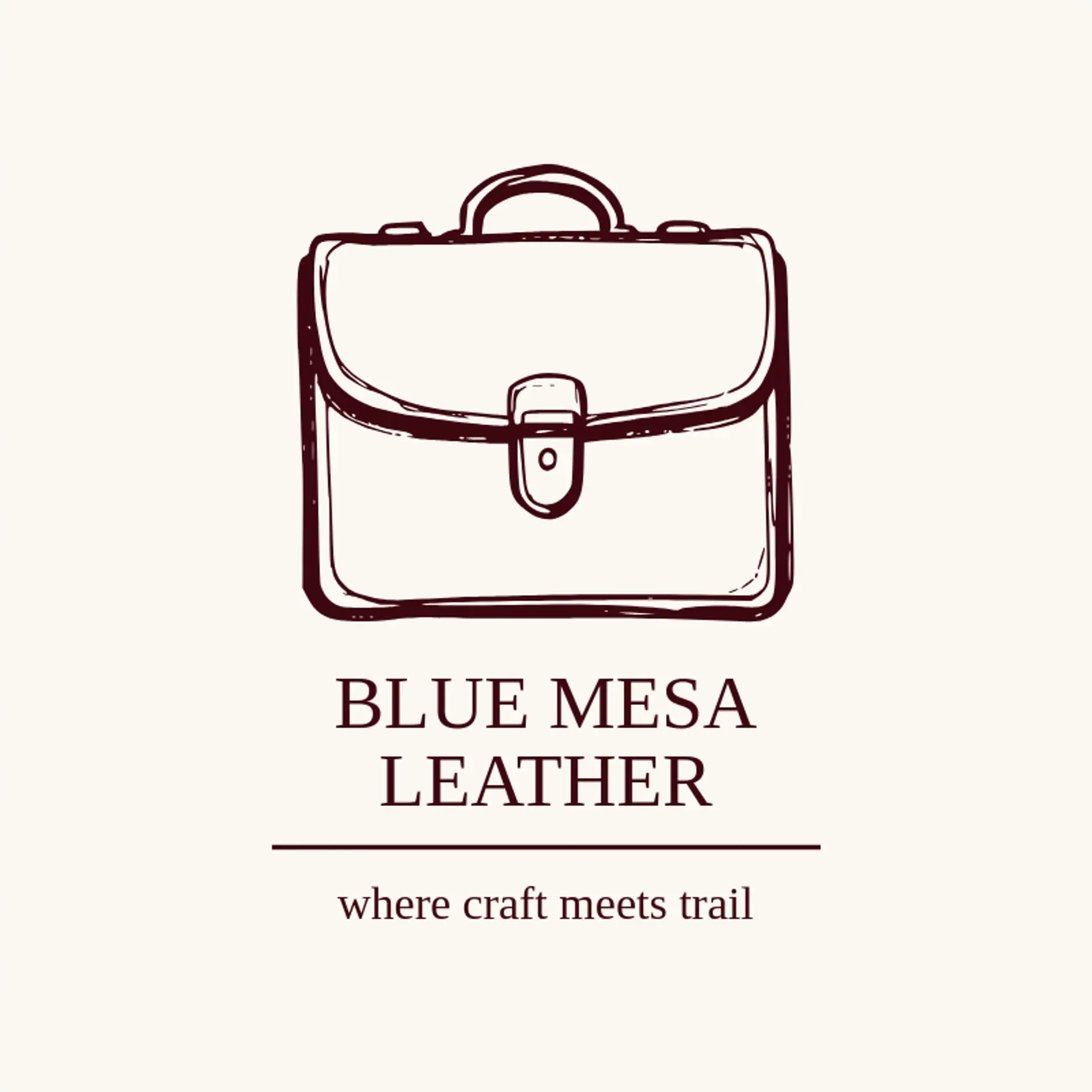 Blue Mesa Leather logo for Buckle