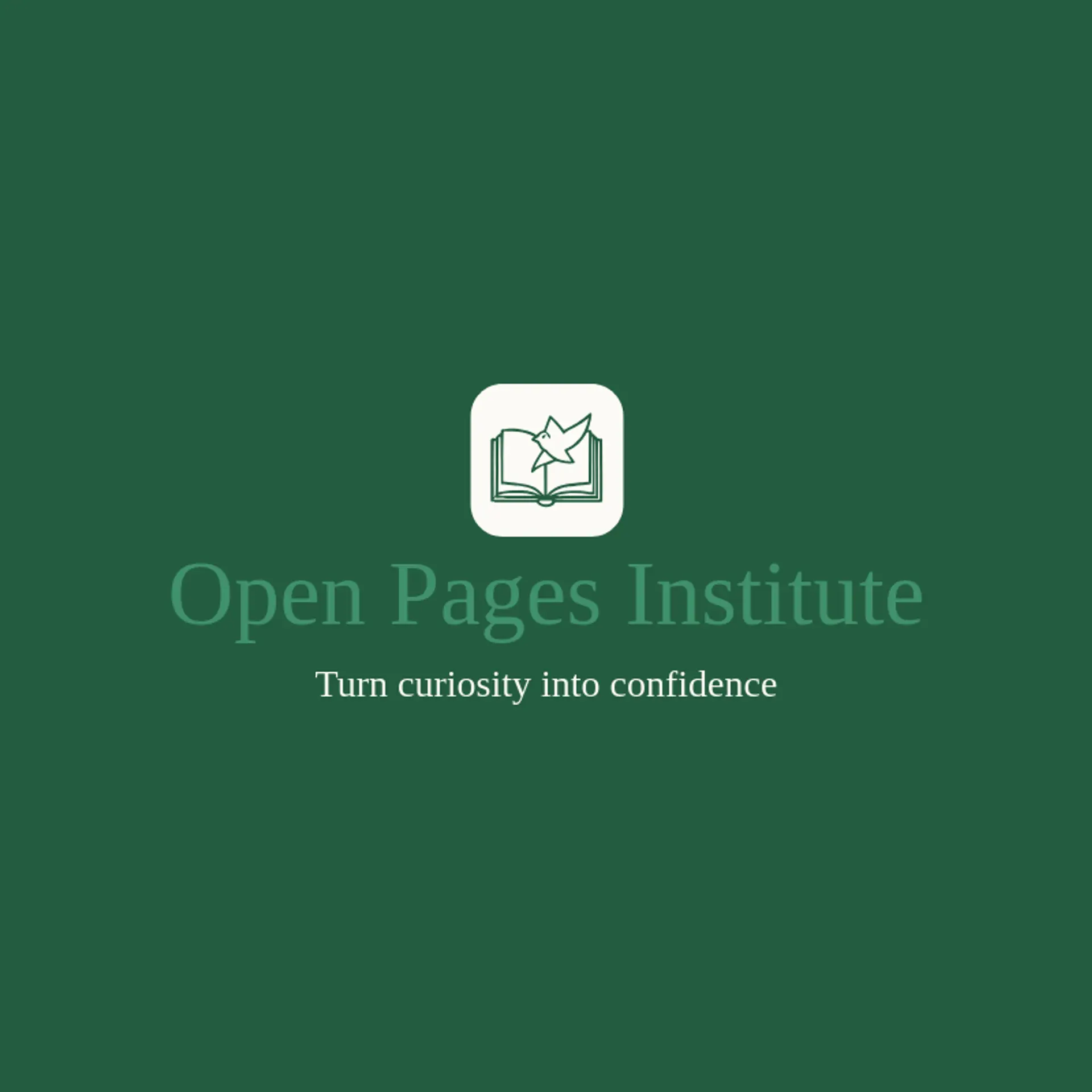 Open Pages Institute logo for special education