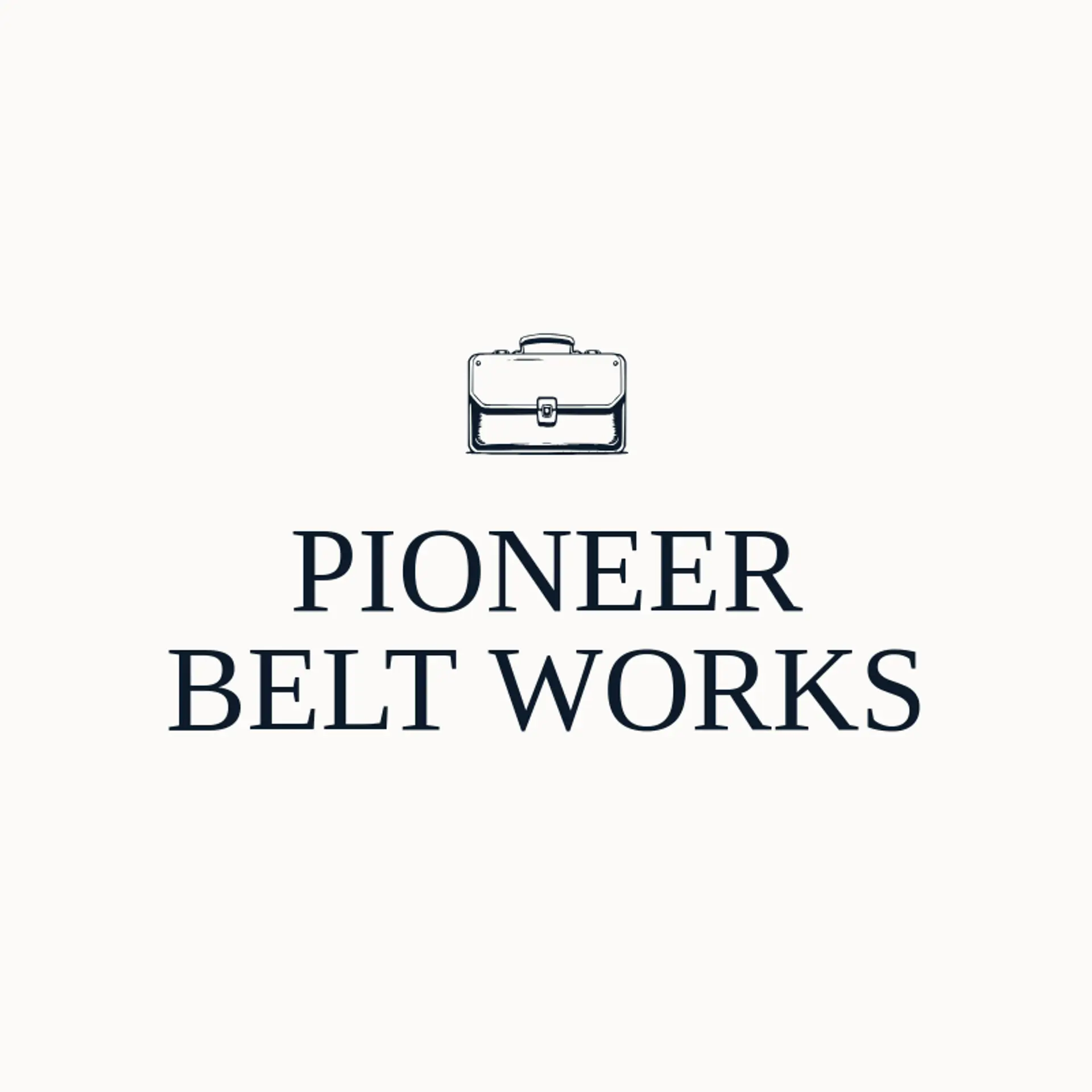 Pioneer Belt Works logo for Buckle