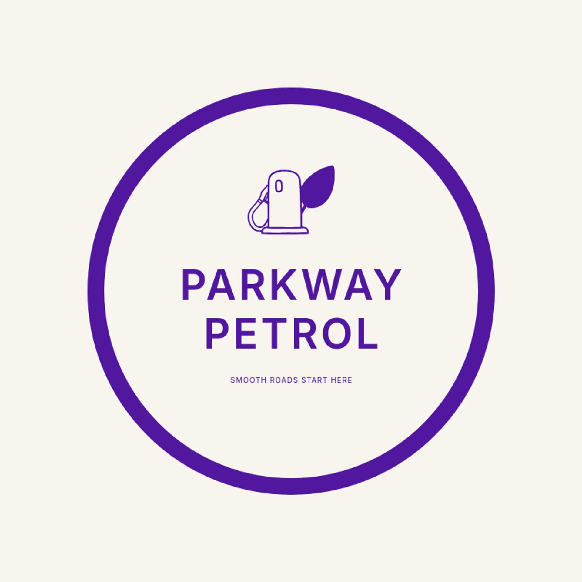 Parkway Petrol logo for gas station