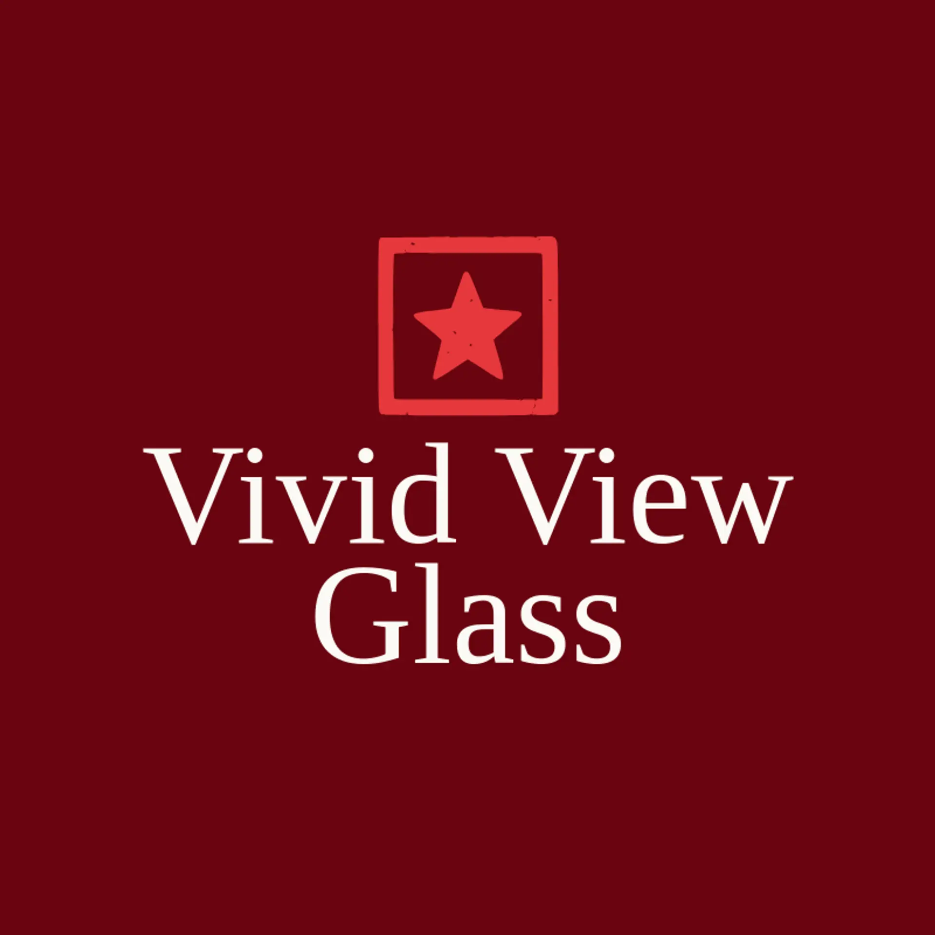 Vivid View Glass logo for glass