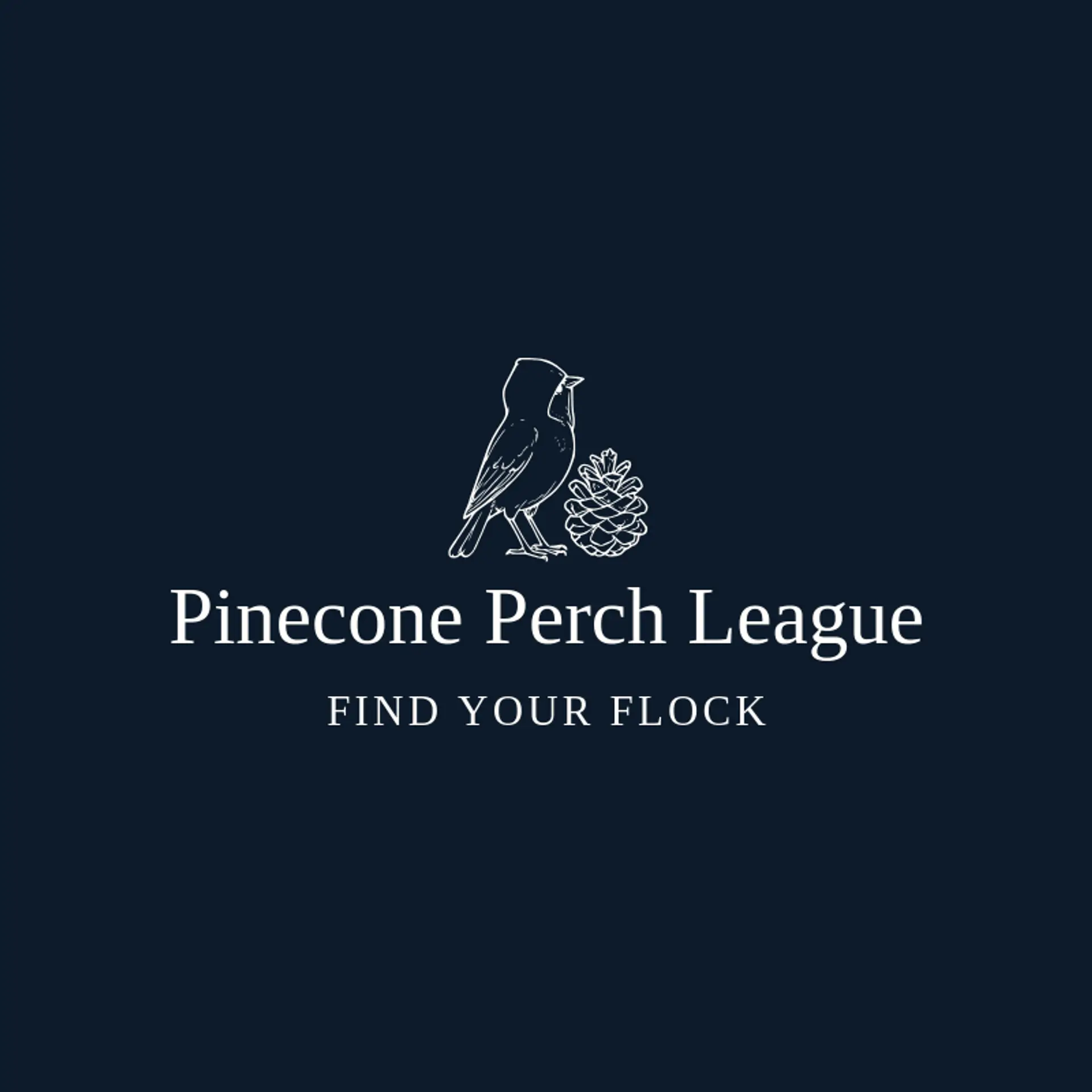 Pinecone Perch League logo for hood